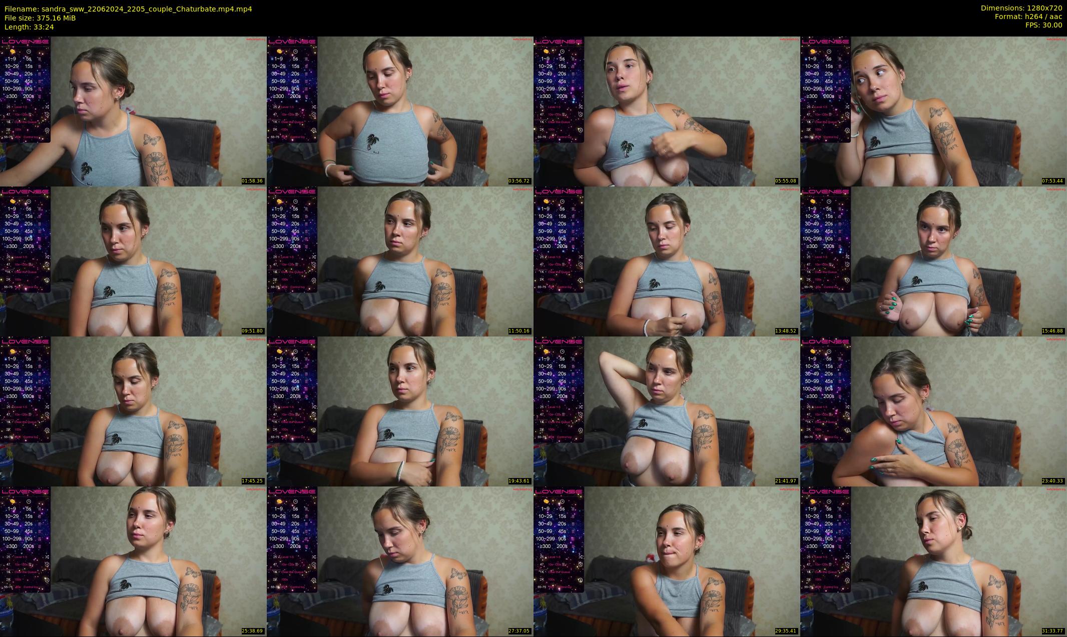 sandra_sww — 34 minute Chaturbate couple cam show recording, 720p, Jun 22, 2024