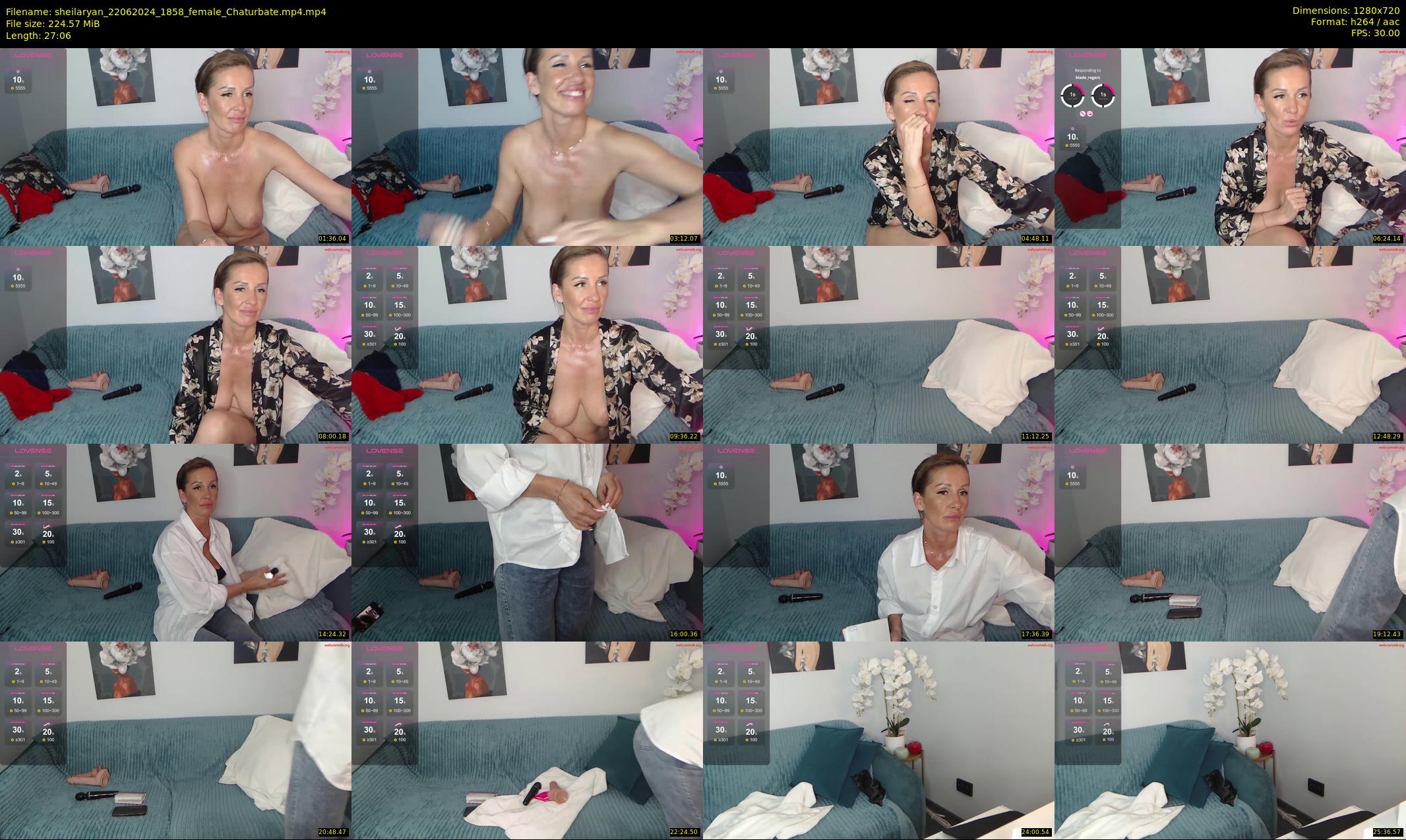 sheilaryan — 28 minute Chaturbate female cam show recording, 720p, Jun 22, 2024