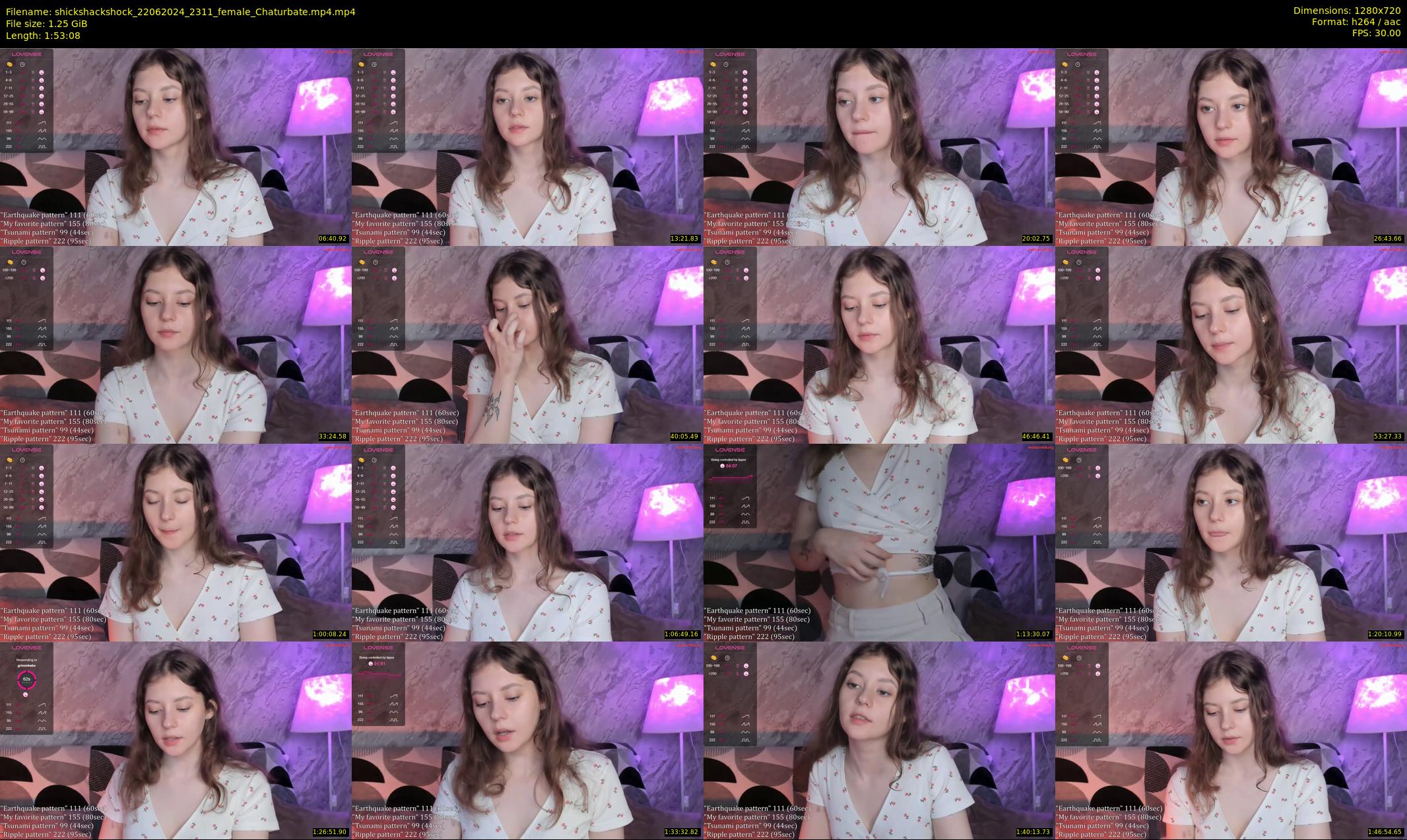 shickshackshock — 114 minute Chaturbate female cam show recording, 720p, Jun 22, 2024