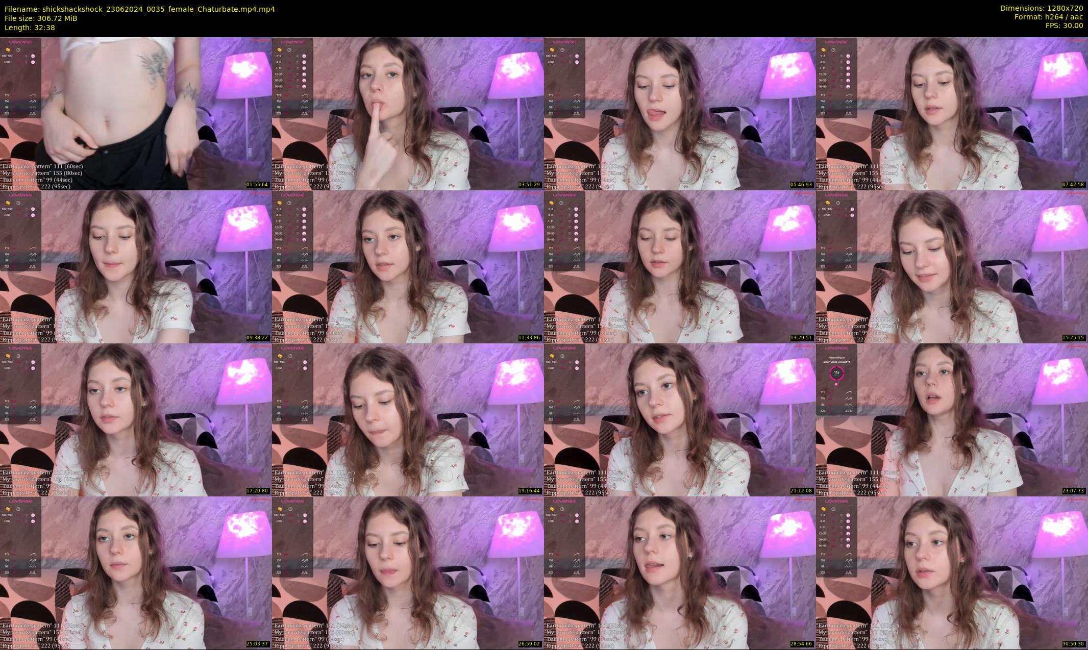 shickshackshock — 33 minute Chaturbate female cam show recording, 720p, Jun 23, 2024