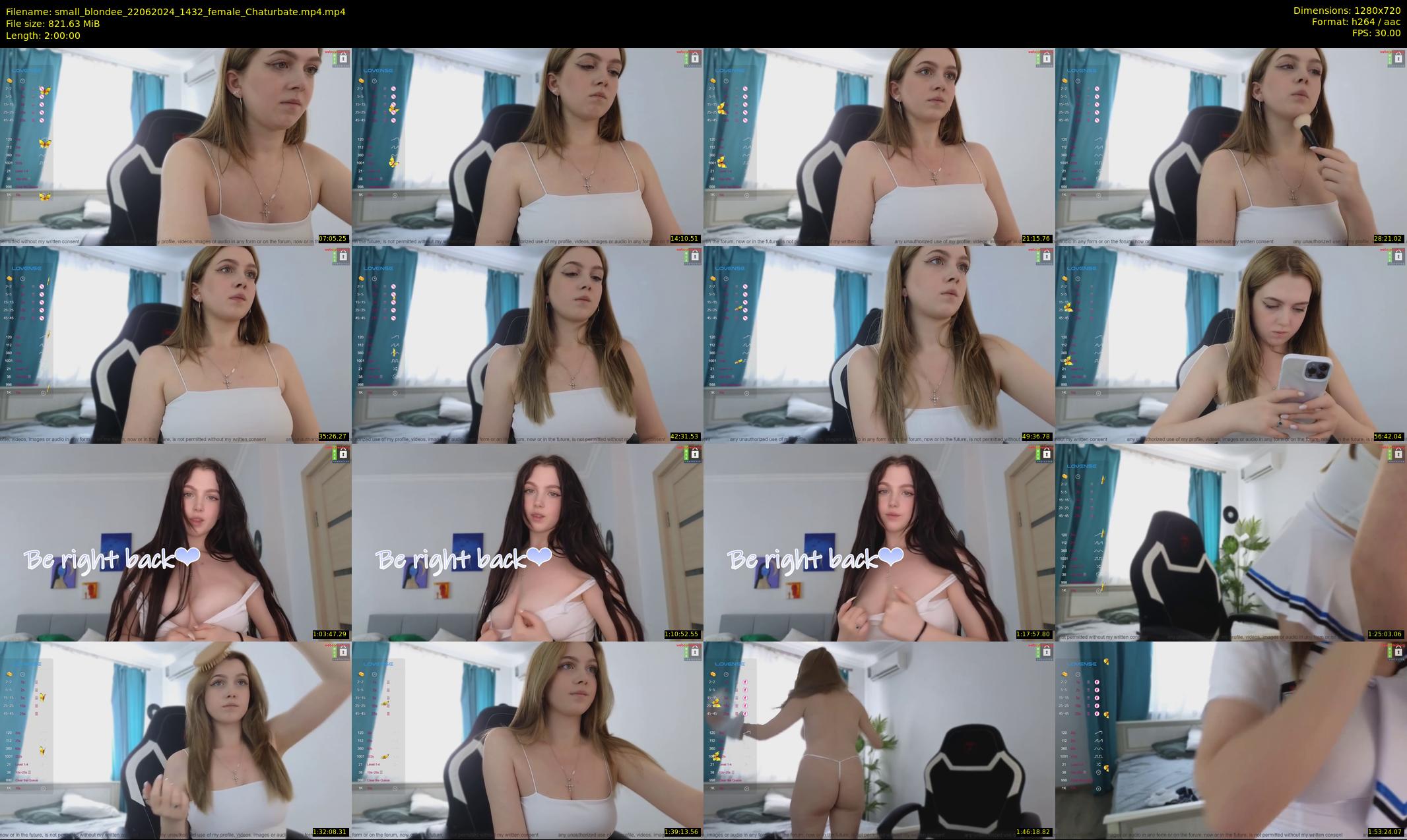 small_blondee — 120 minute Chaturbate female cam show recording, 720p, Jun 22, 2024