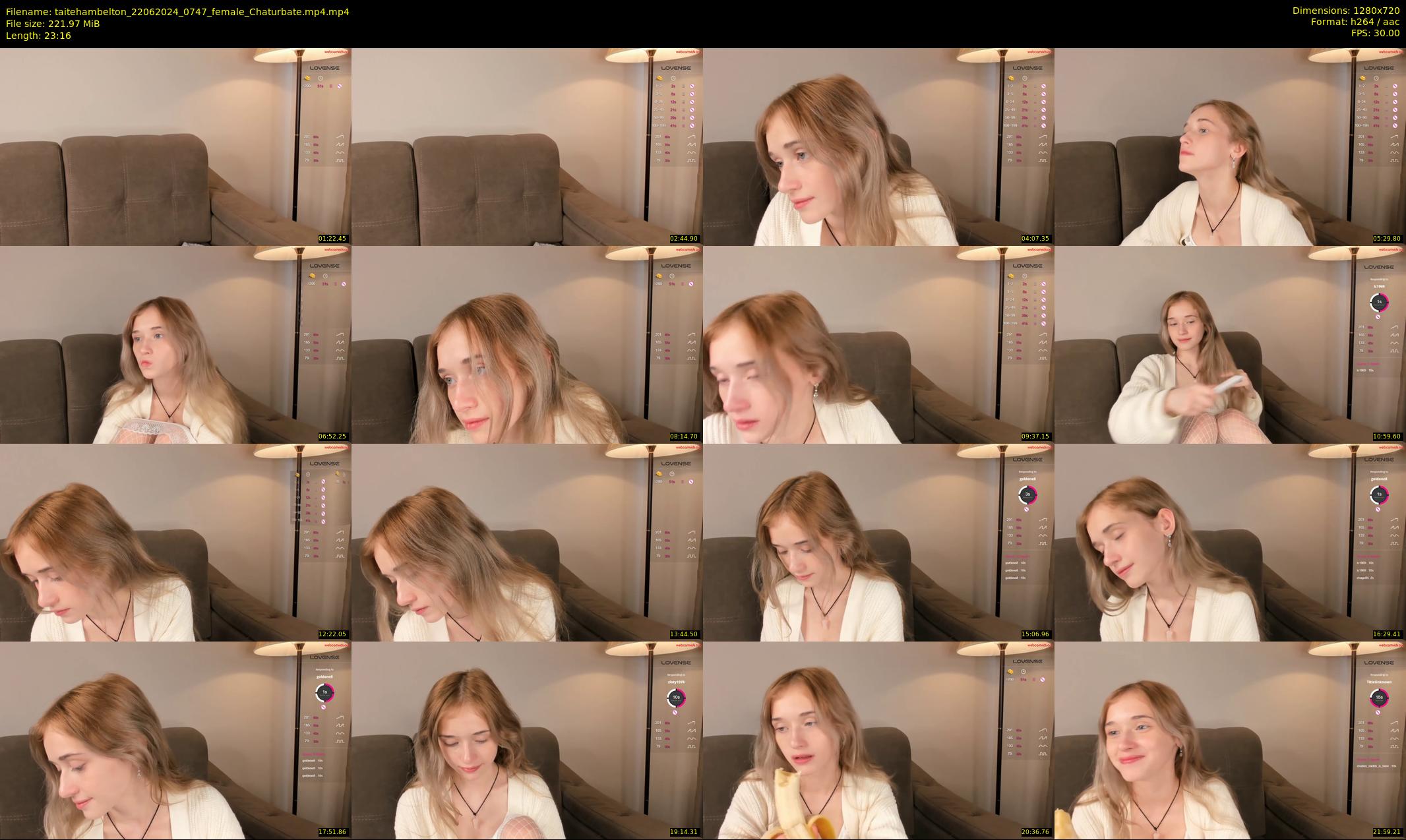 taitehambelton — 24 minute Chaturbate female cam show recording, 720p, Jun 22, 2024