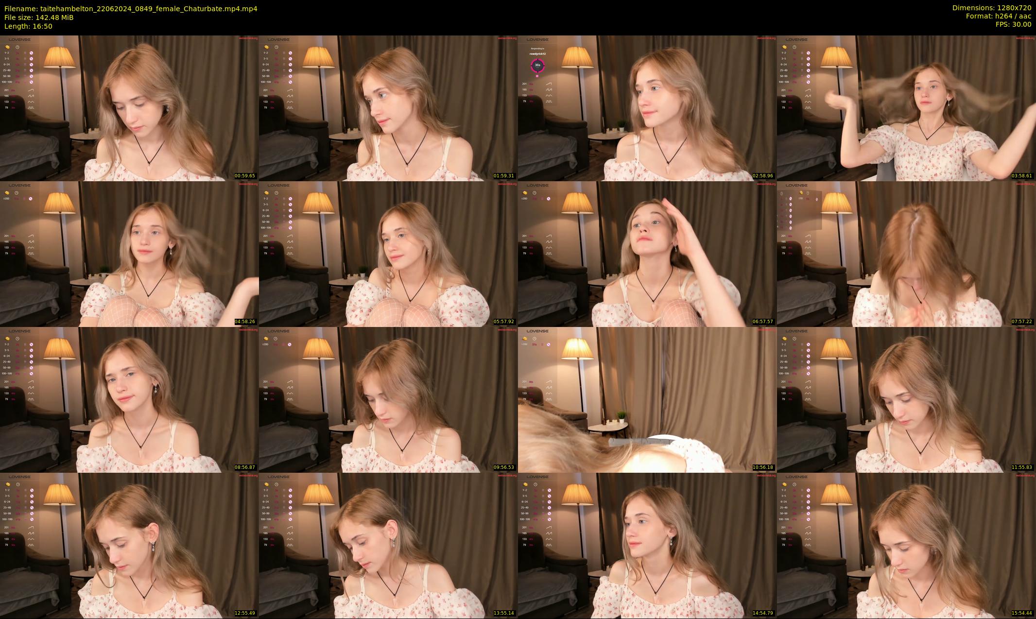 taitehambelton — 17 minute Chaturbate female cam show recording, 720p, Jun 22, 2024