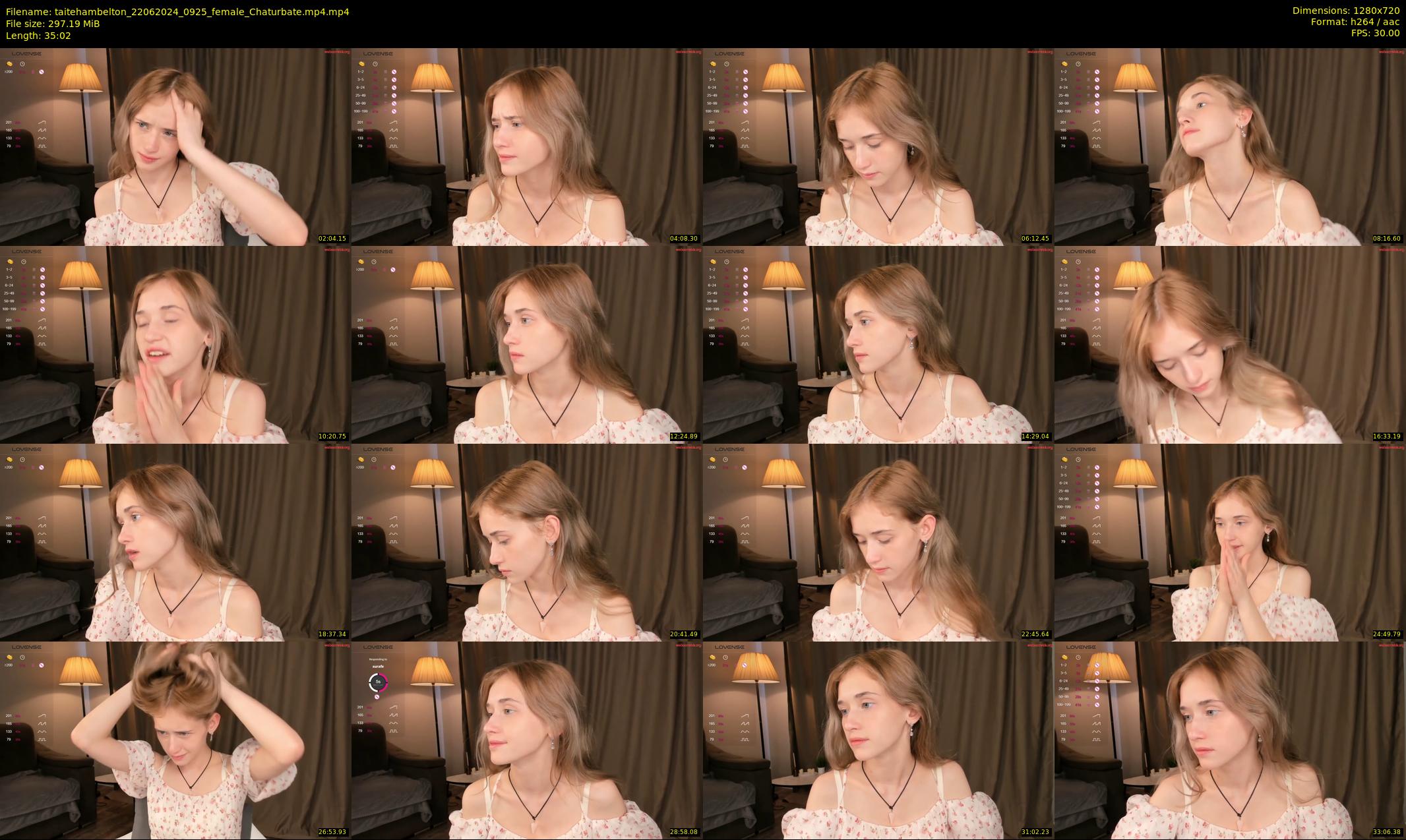 taitehambelton — 36 minute Chaturbate female cam show recording, 720p, Jun 22, 2024