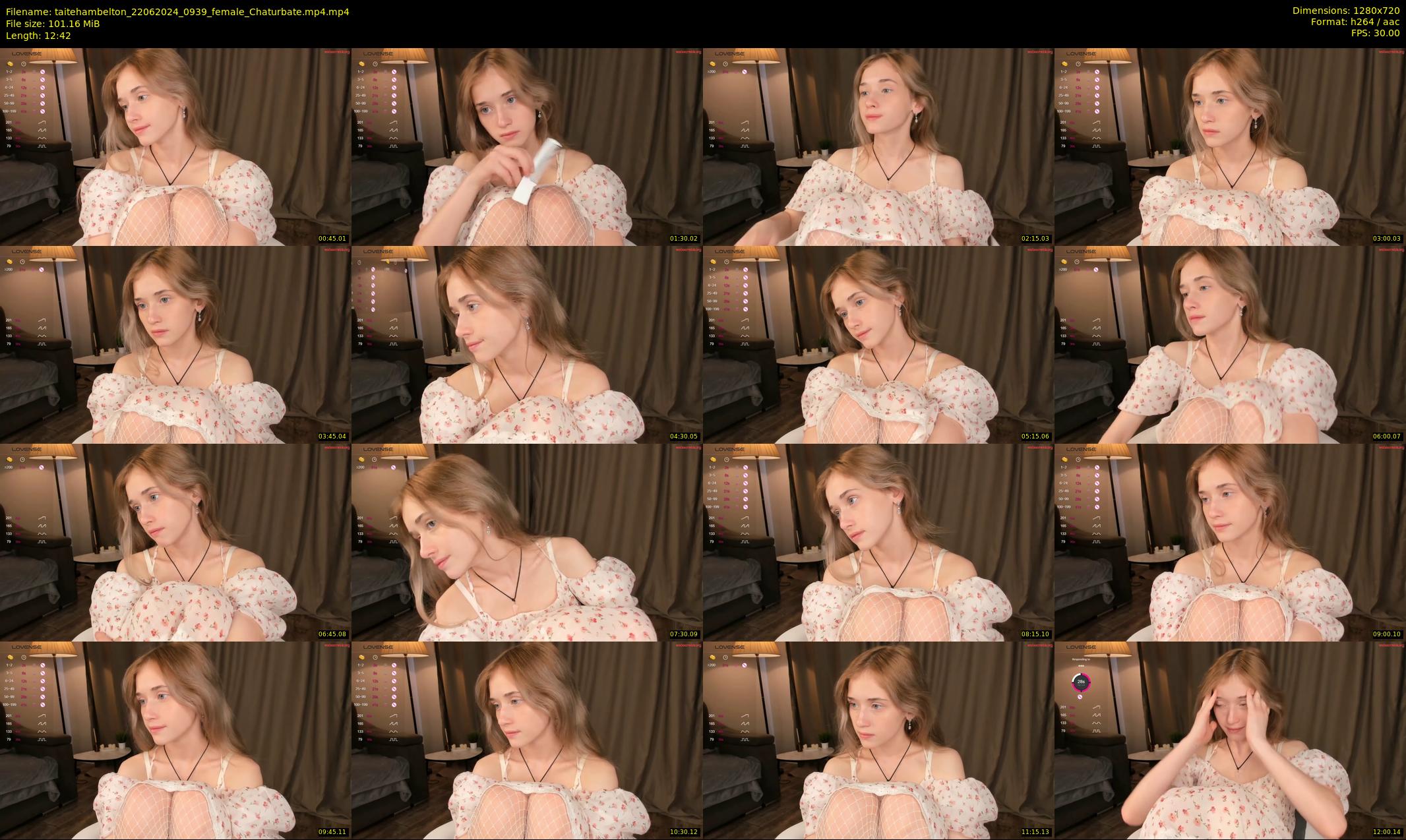 taitehambelton — 13 minute Chaturbate female cam show recording, 720p, Jun 22, 2024