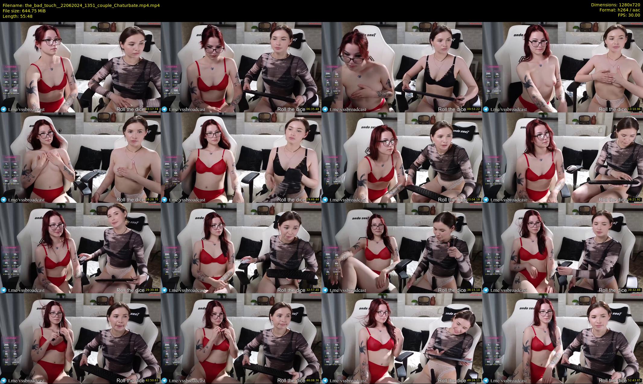 the_bad_touch_ — 56 minute Chaturbate couple cam show recording, 720p, Jun 22, 2024