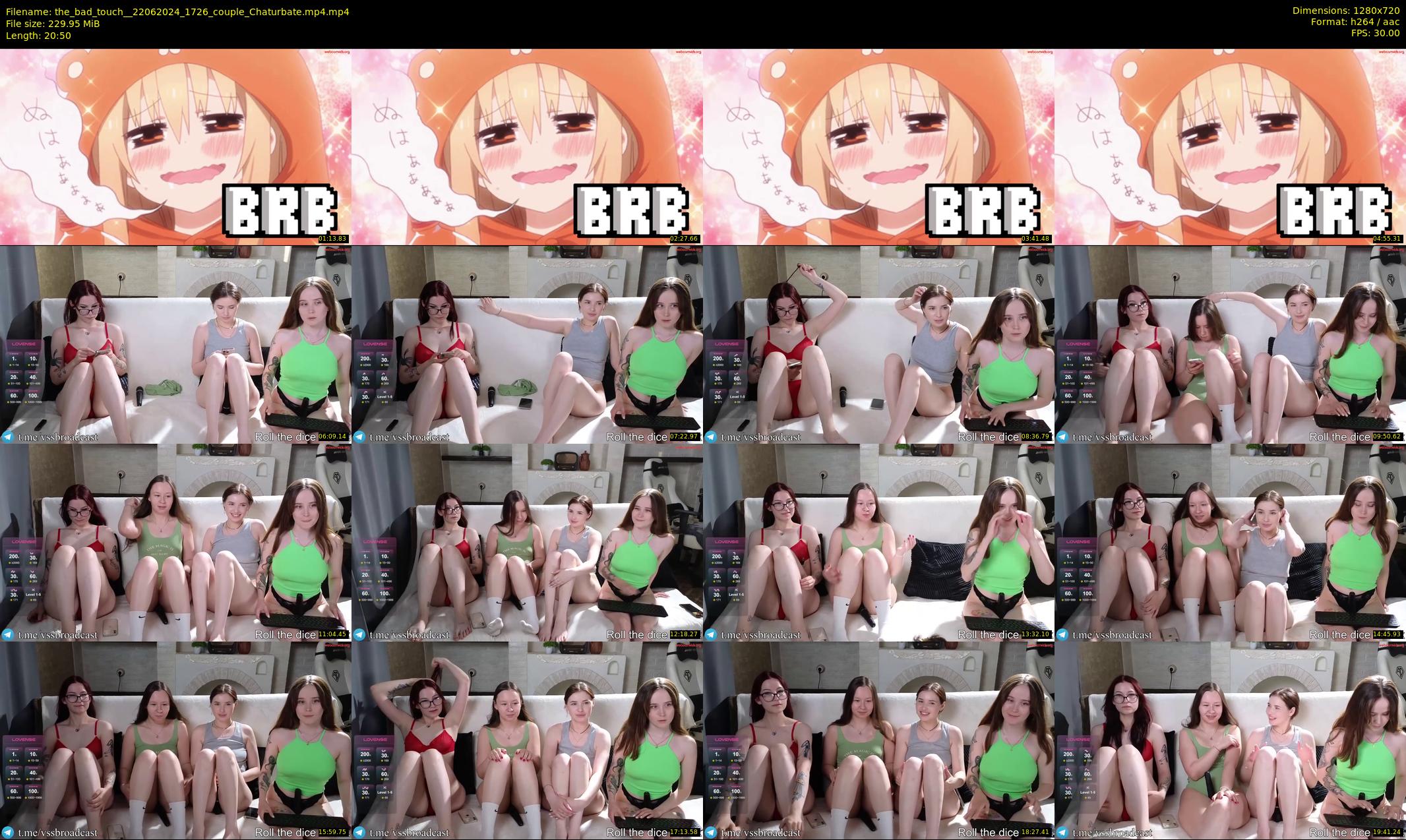 the_bad_touch_ — 21 minute Chaturbate couple cam show recording, 720p, Jun 22, 2024