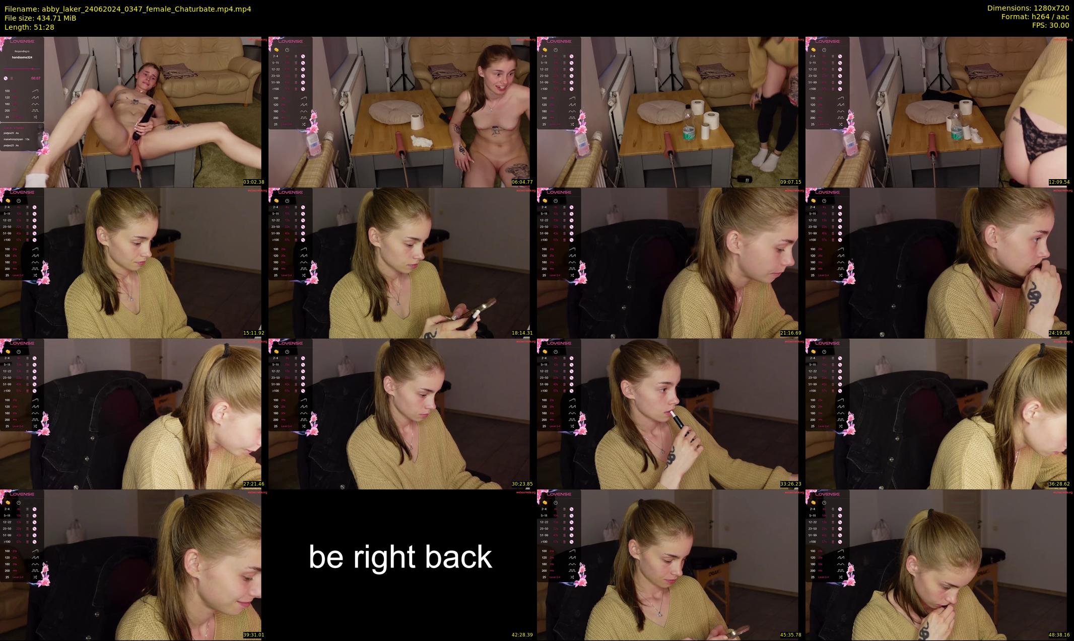 abby_laker — 52 minute Chaturbate female cam show recording, 720p, Jun 24, 2024