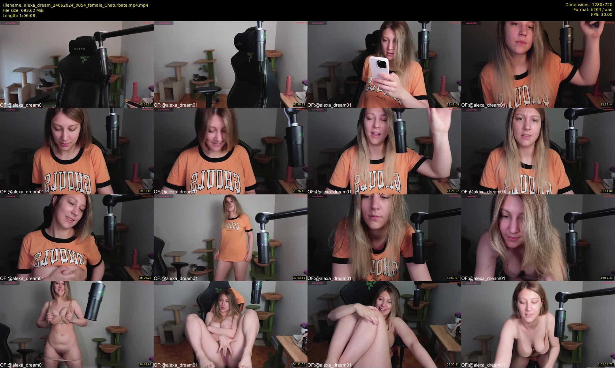 alexa_dream — 67 minute Chaturbate female cam show recording, 720p, Jun 24, 2024