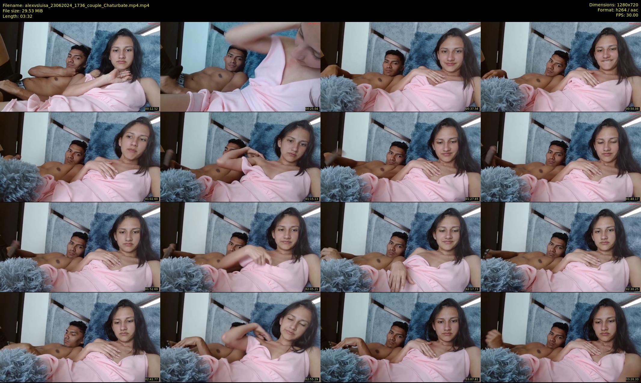 alexvsluisa — 4 minute Chaturbate couple cam show recording, 720p, Jun 23, 2024