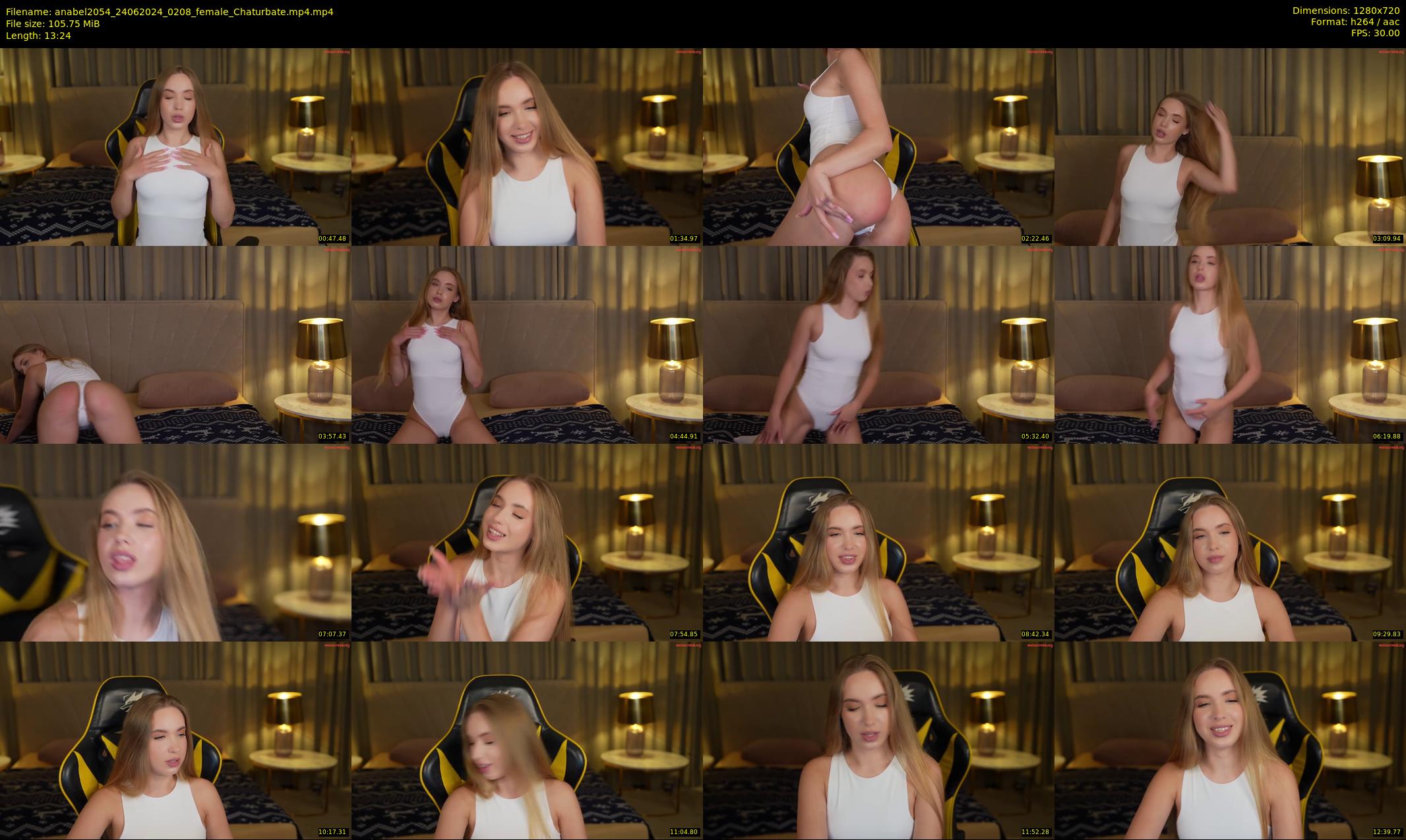 anabel2054 — 14 minute Chaturbate female cam show recording, 720p, Jun 24, 2024