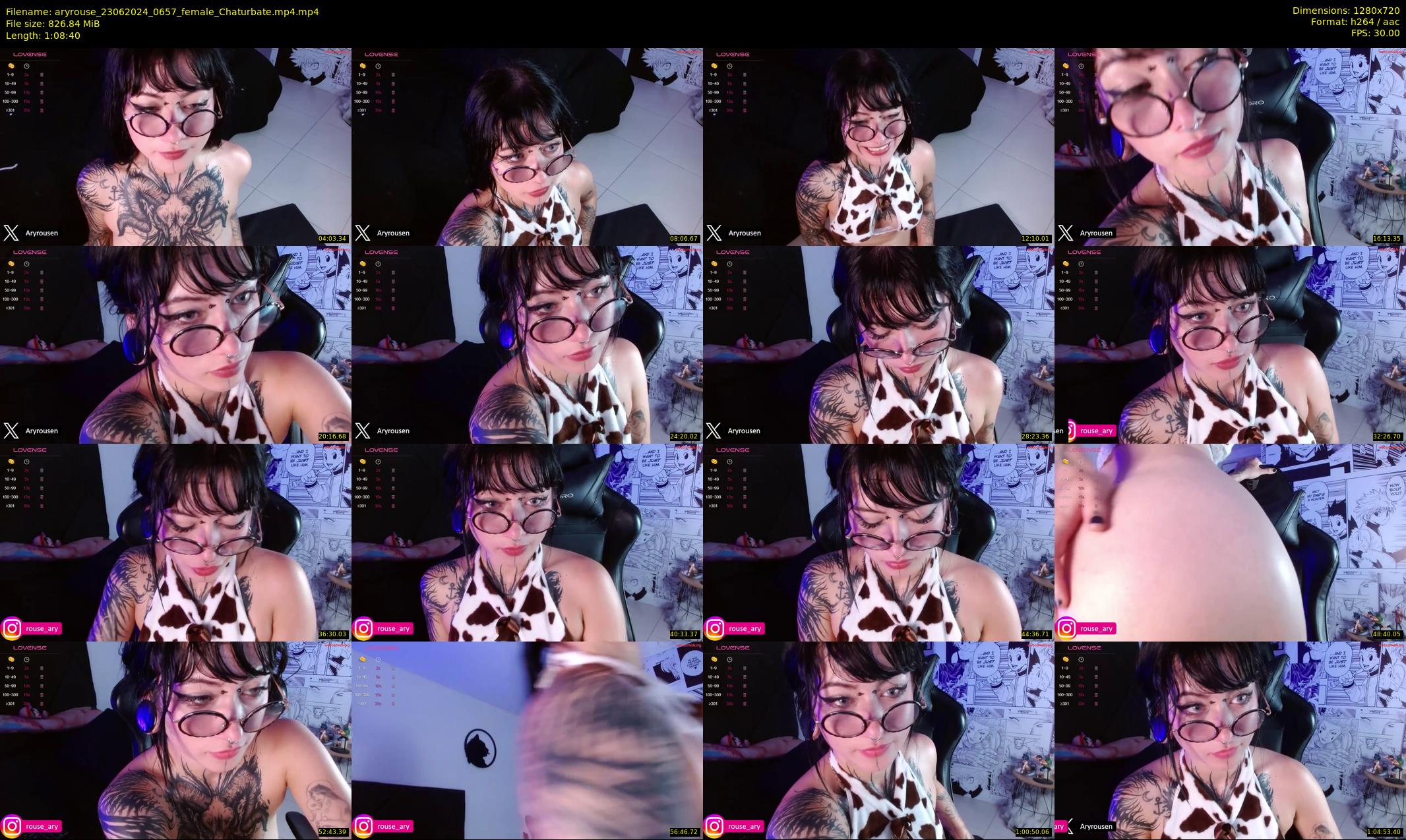 aryrouse — 69 minute Chaturbate female cam show recording, 720p, Jun 23, 2024