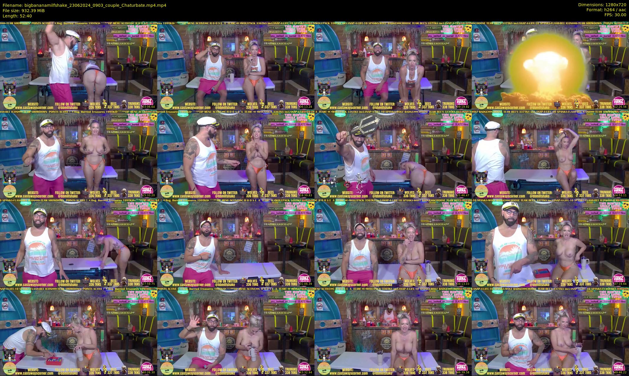 bigbananamilfshake — 53 minute Chaturbate couple cam show recording, 720p, Jun 23, 2024
