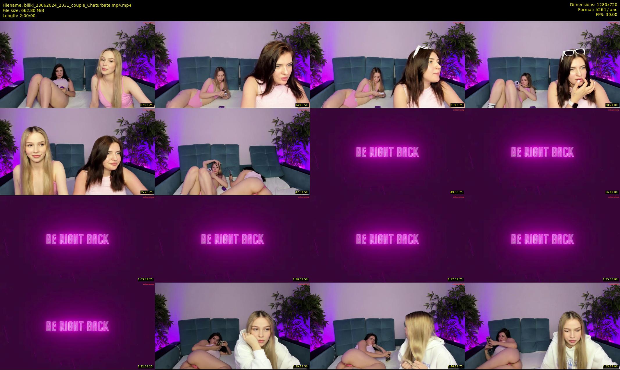 bjliki — 120 minute Chaturbate couple cam show recording, 720p, Jun 23, 2024