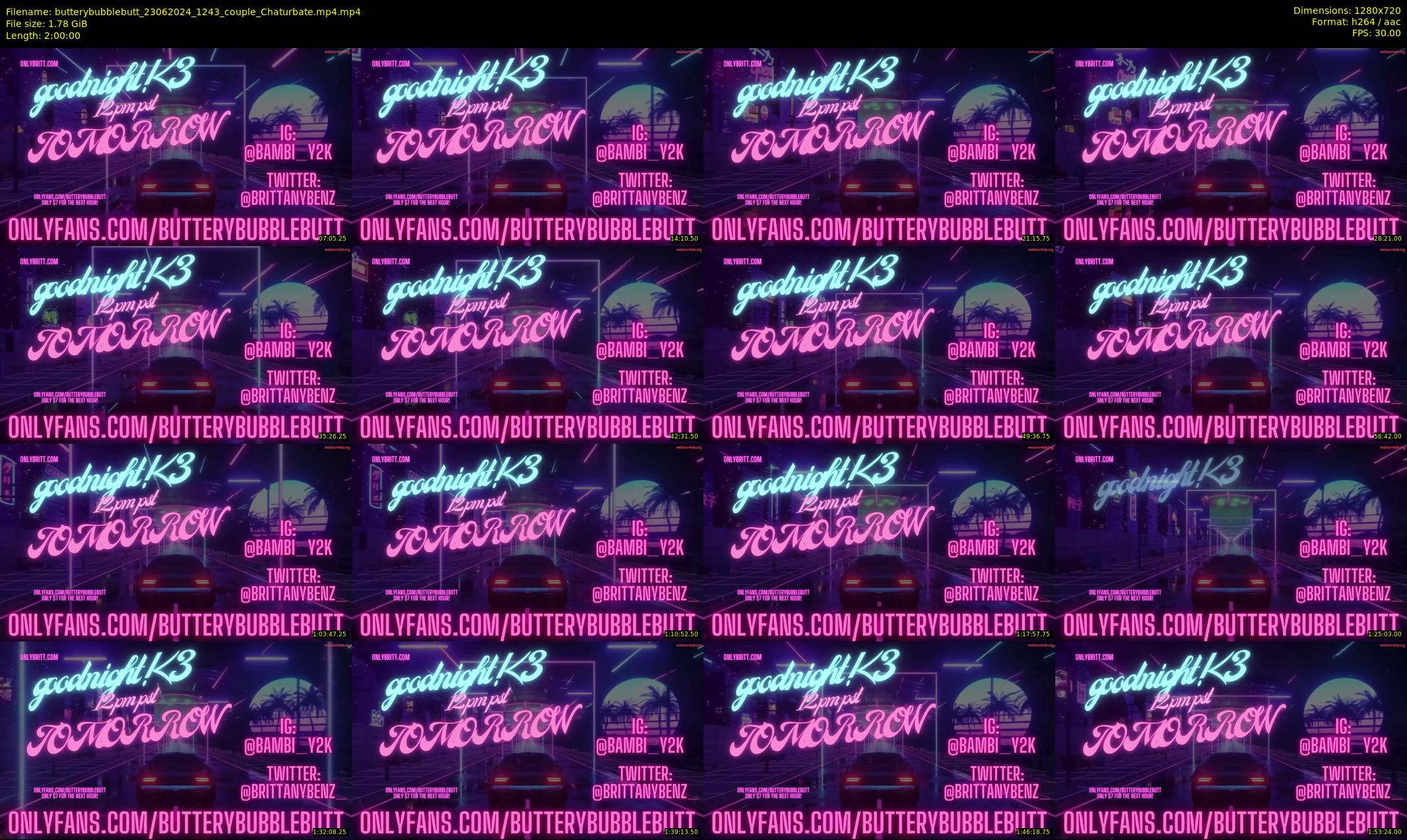butterybubblebutt — 120 minute Chaturbate couple cam show recording, 720p, Jun 23, 2024