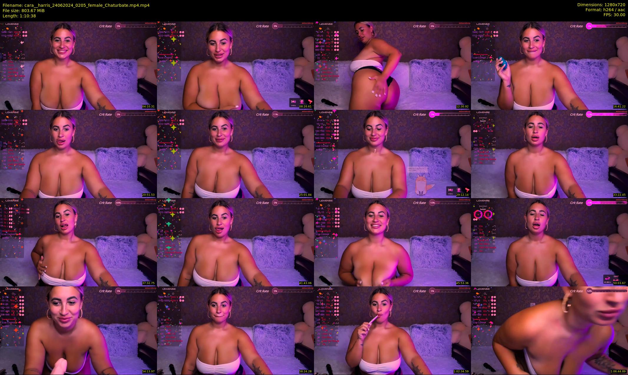 cara__harris — 71 minute Chaturbate female cam show recording, 720p, Jun 24, 2024