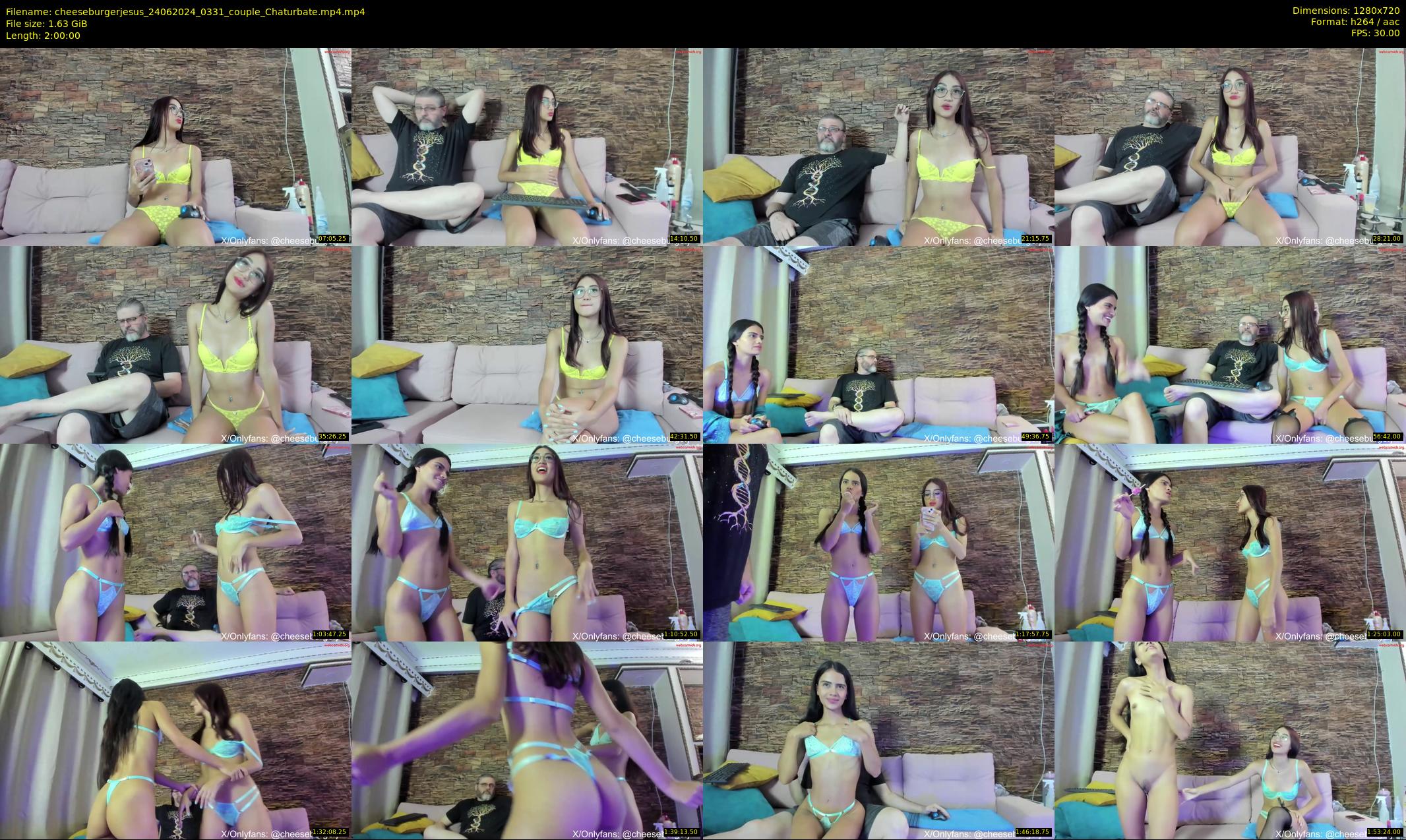 cheeseburgerjesus — 120 minute Chaturbate couple cam show recording, 720p, Jun 24, 2024