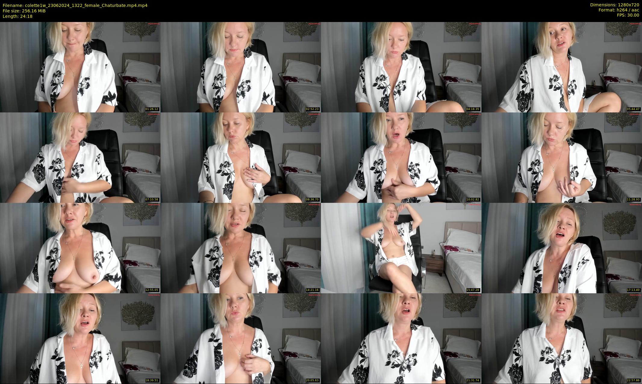 colette1w — 25 minute Chaturbate female cam show recording, 720p, Jun 23, 2024