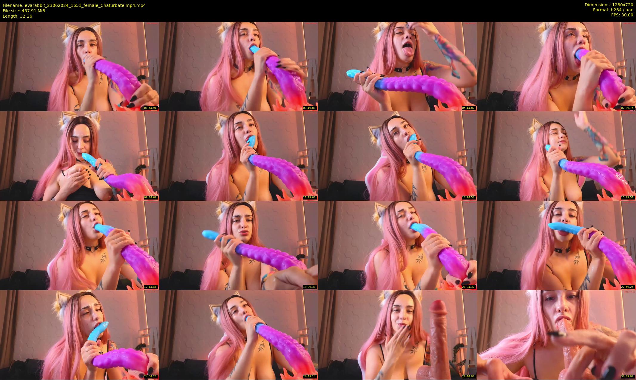 evarabbit — 33 minute Chaturbate female cam show recording, 720p, Jun 23, 2024