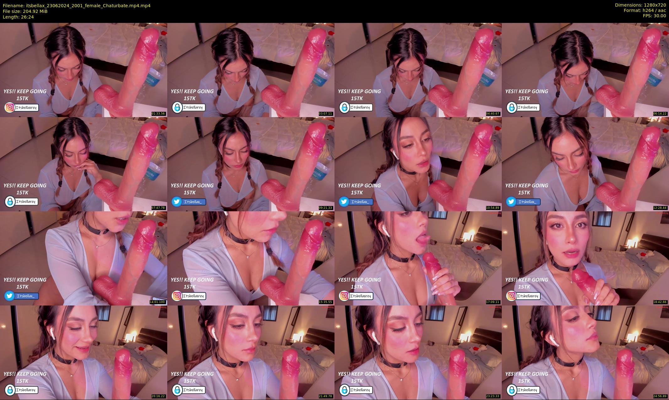 itsbellax — 27 minute Chaturbate female cam show recording, 720p, Jun 23, 2024