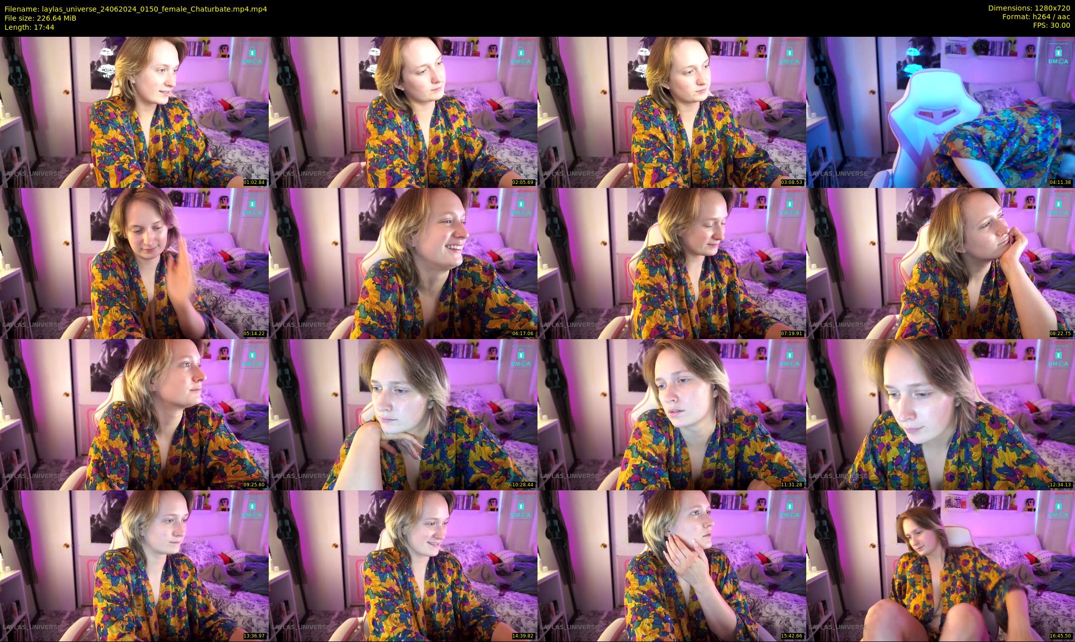 laylas_universe — 18 minute Chaturbate female cam show recording, 720p, Jun 24, 2024