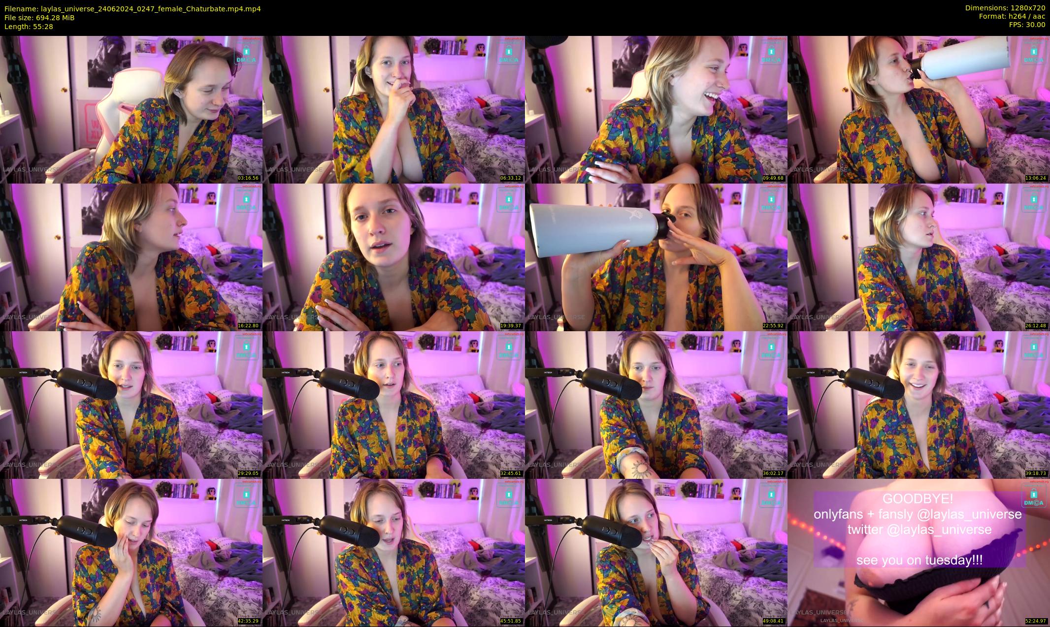 laylas_universe — 56 minute Chaturbate female cam show recording, 720p, Jun 24, 2024