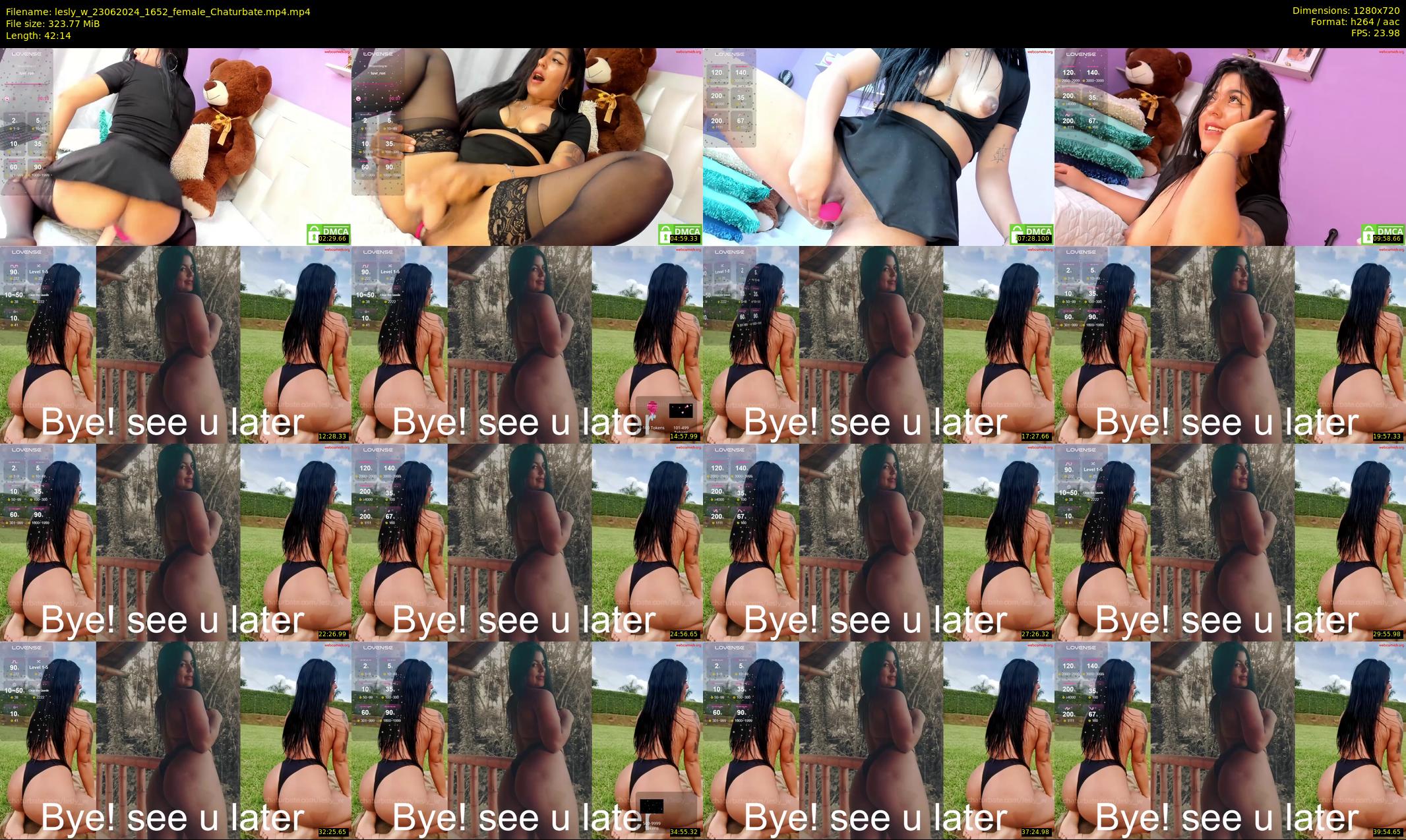 lesly_w — 43 minute Chaturbate female cam show recording, 720p, Jun 23, 2024