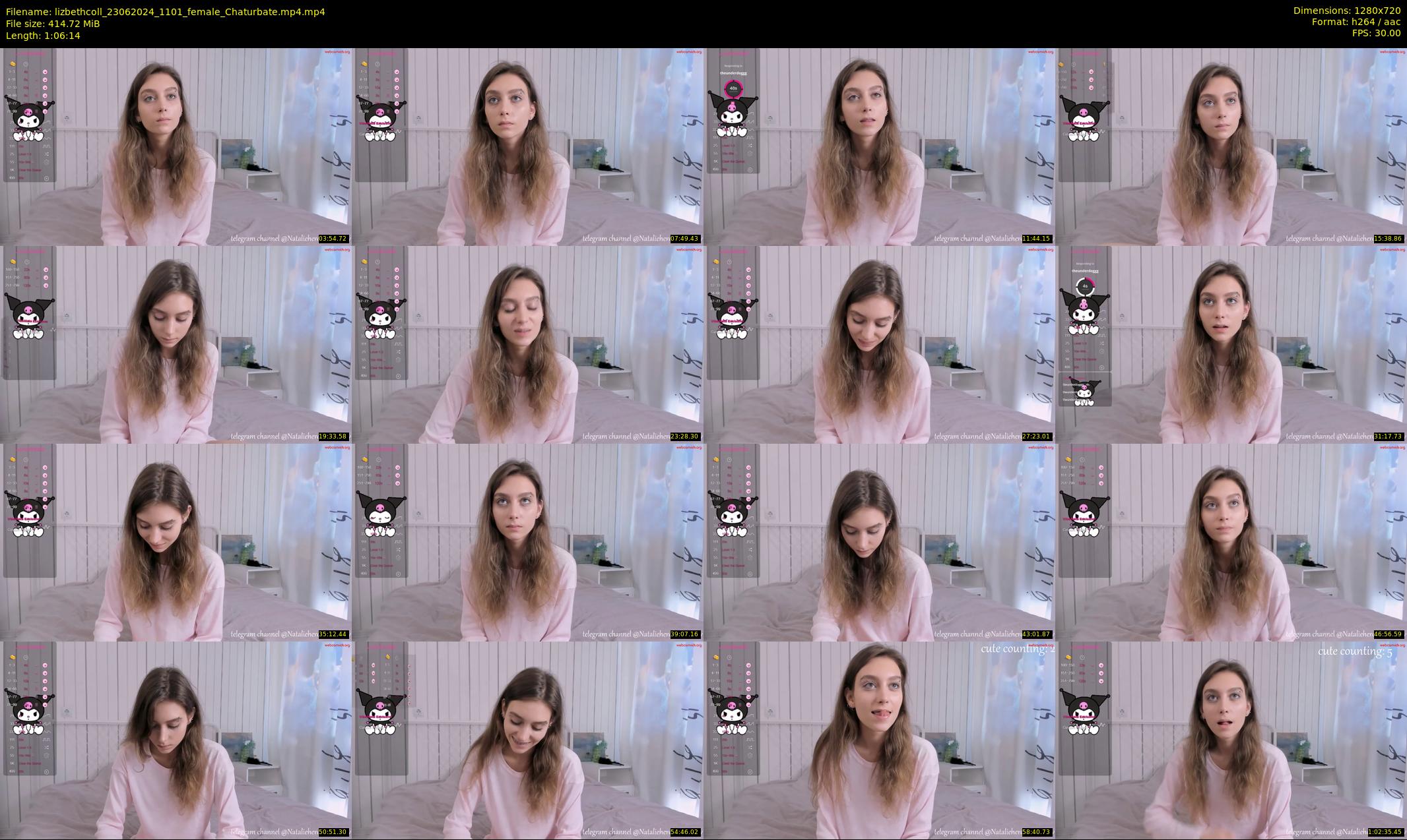 lizbethcoll — 67 minute Chaturbate female cam show recording, 720p, Jun 23, 2024