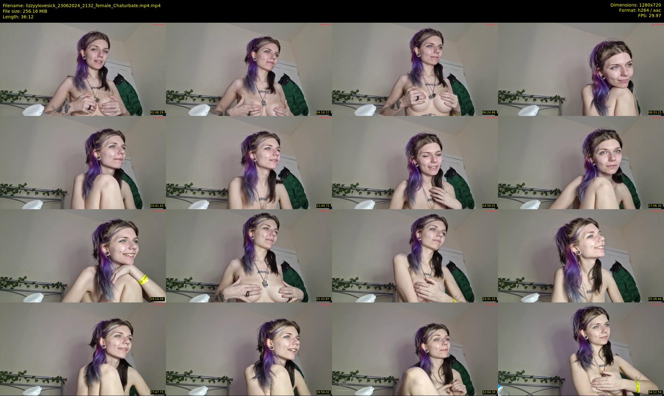 lizzyylovesick — 37 minute Chaturbate female cam show recording, 720p, Jun 23, 2024