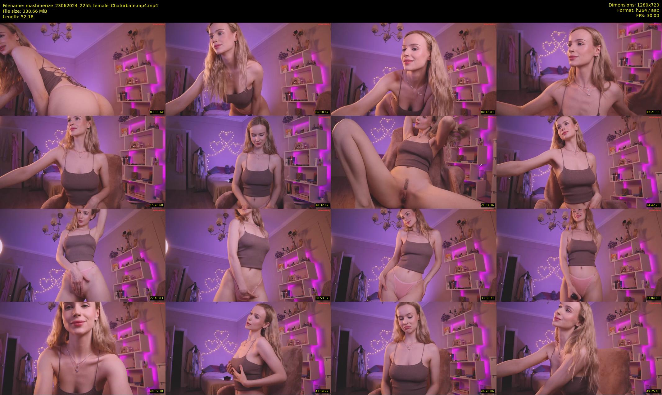 mashmerize — 53 minute Chaturbate female cam show recording, 720p, Jun 23, 2024