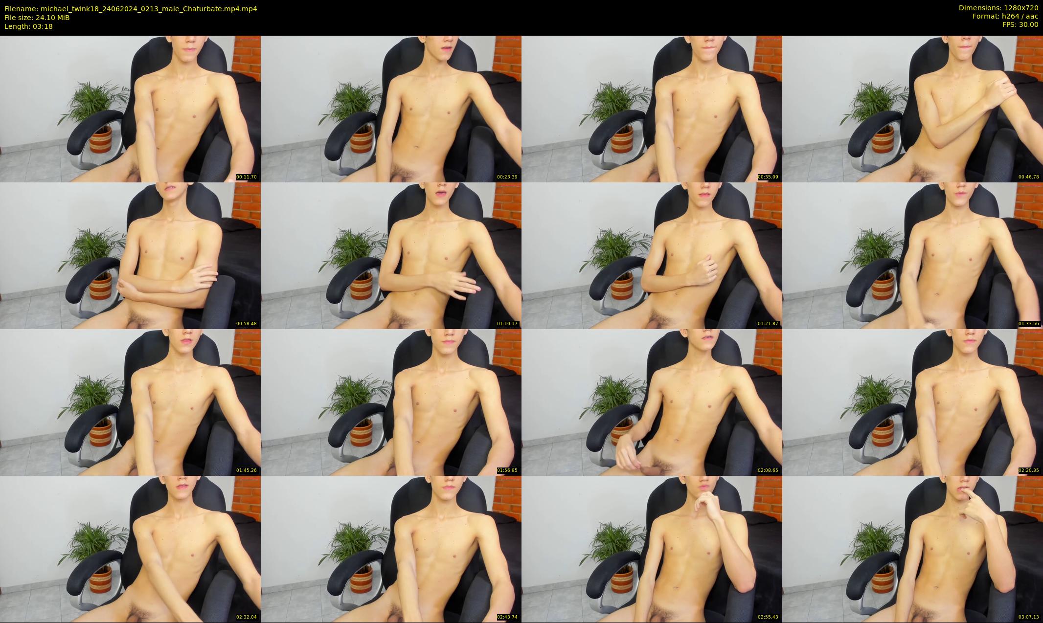michael_twink18 — 4 minute Chaturbate male cam show recording, 720p, Jun 24, 2024