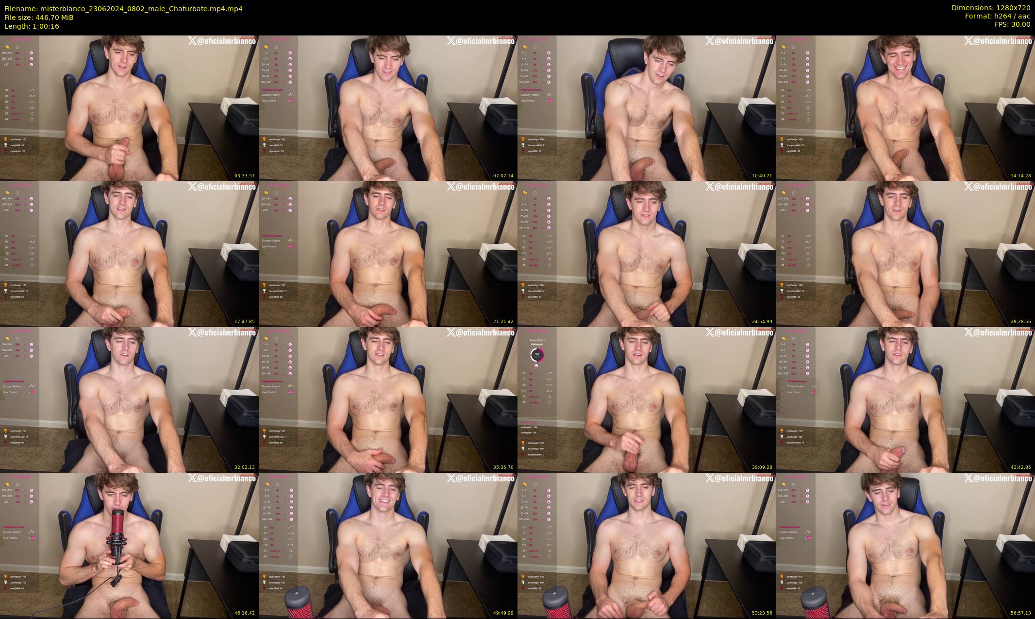misterblanco — 61 minute Chaturbate male cam show recording, 720p, Jun 23, 2024