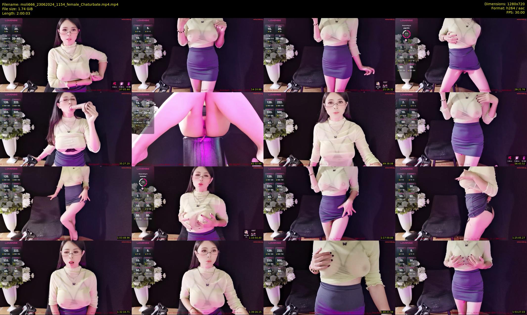 moli666 — 121 minute Chaturbate female cam show recording, 720p, Jun 23, 2024