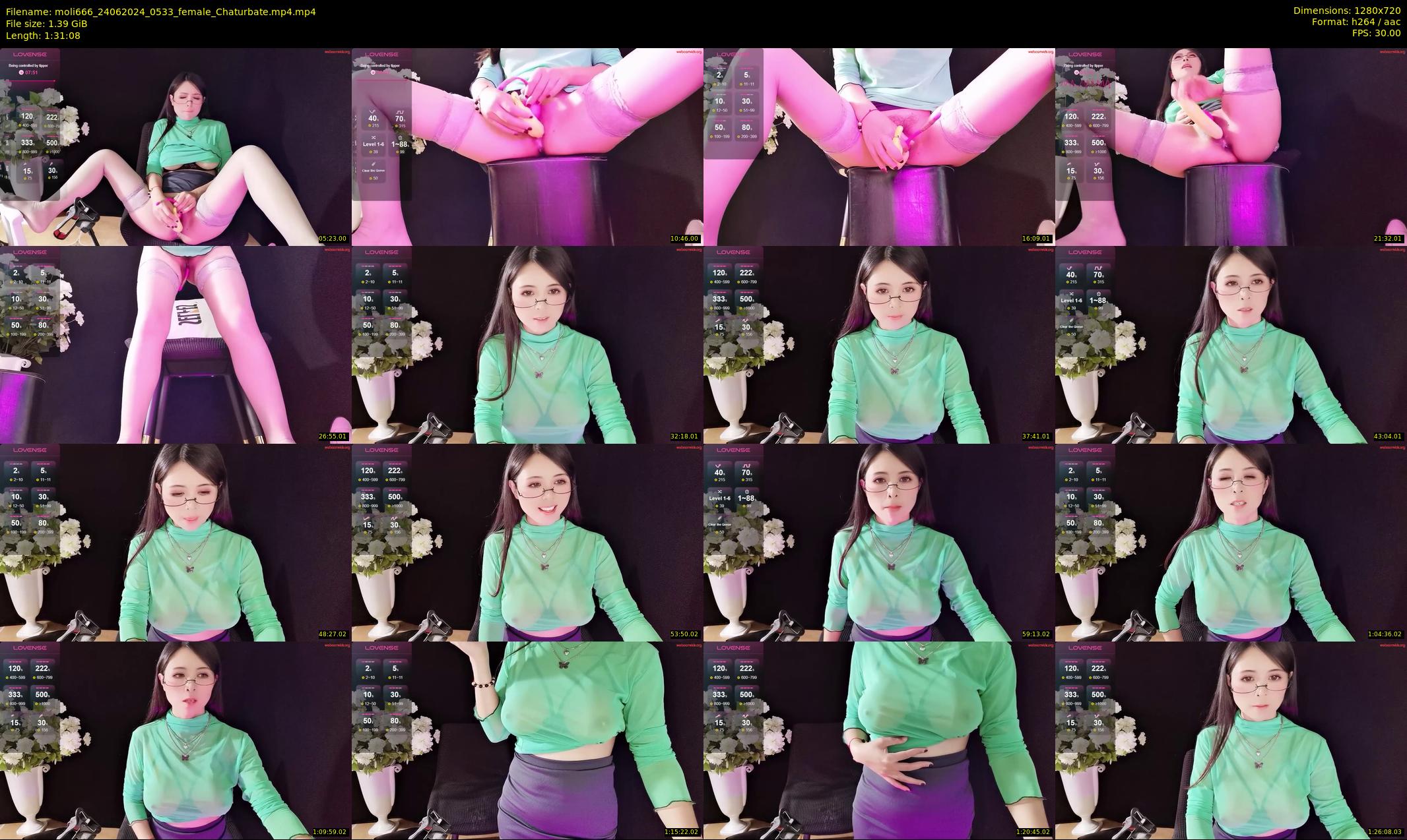 moli666 — 92 minute Chaturbate female cam show recording, 720p, Jun 24, 2024