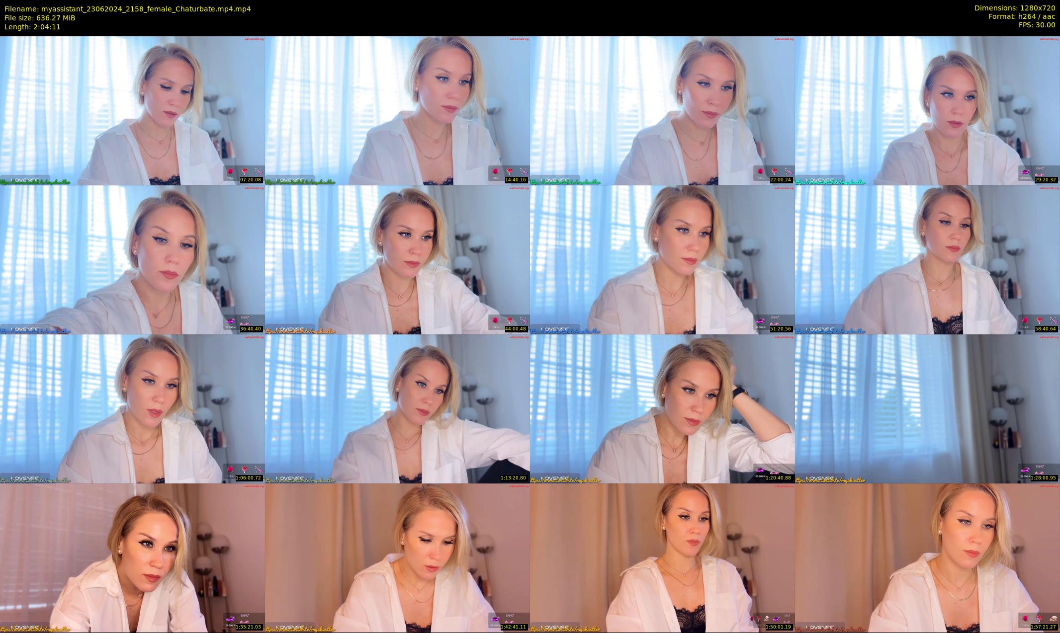 myassistant — 125 minute Chaturbate female cam show recording, 720p, Jun 23, 2024