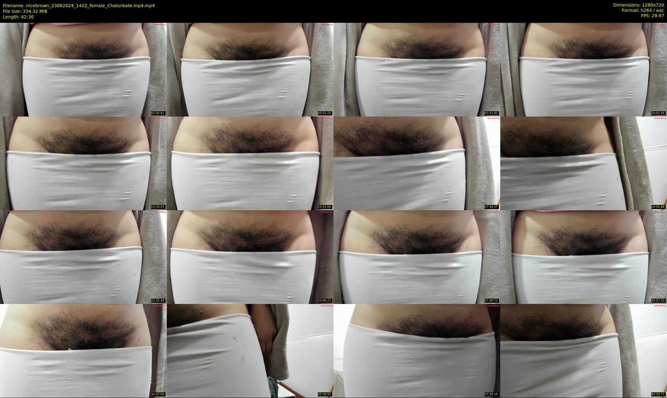 nicebrown — 43 minute Chaturbate female cam show recording, 720p, Jun 23, 2024