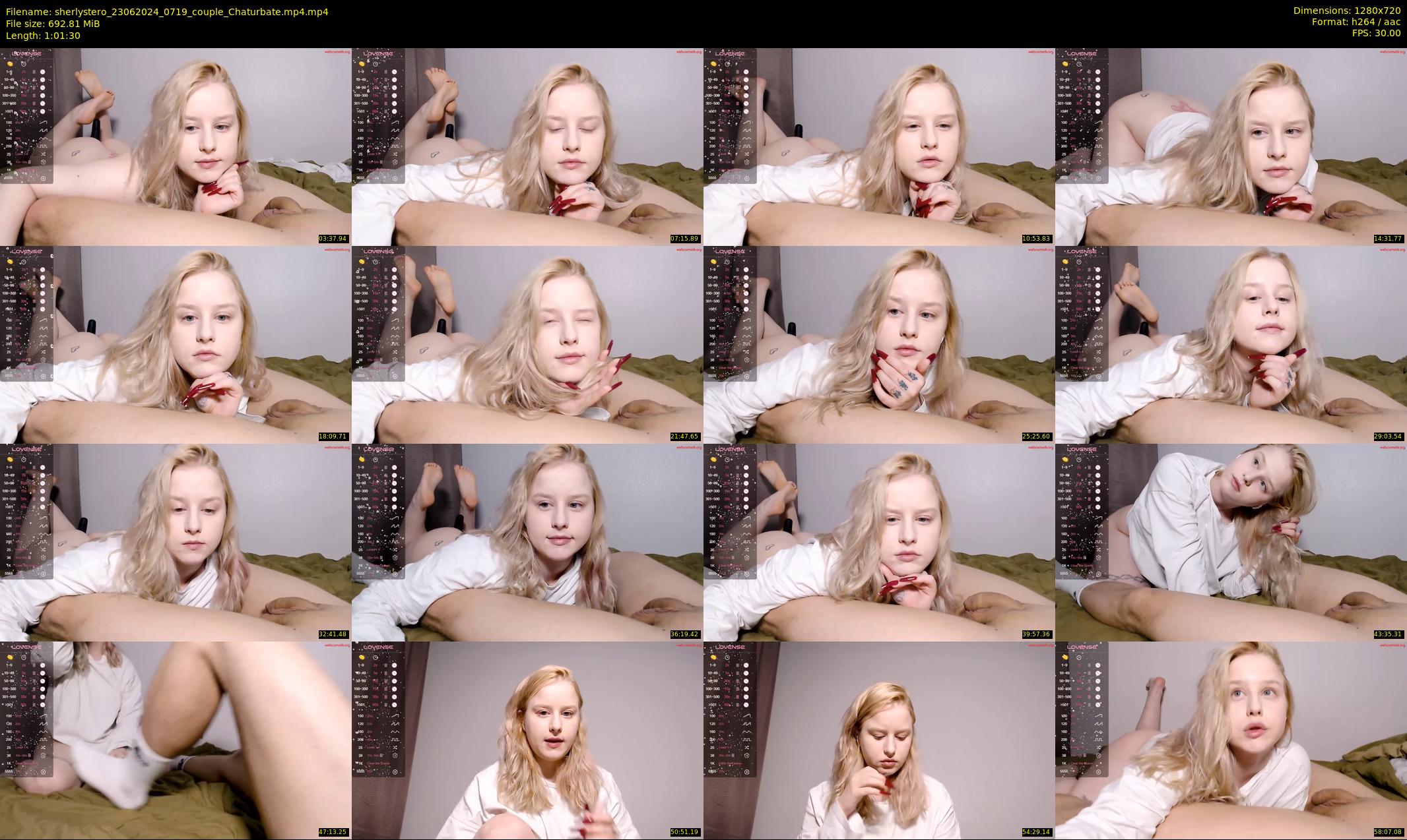 sherlystero — 62 minute Chaturbate couple cam show recording, 720p, Jun 23, 2024