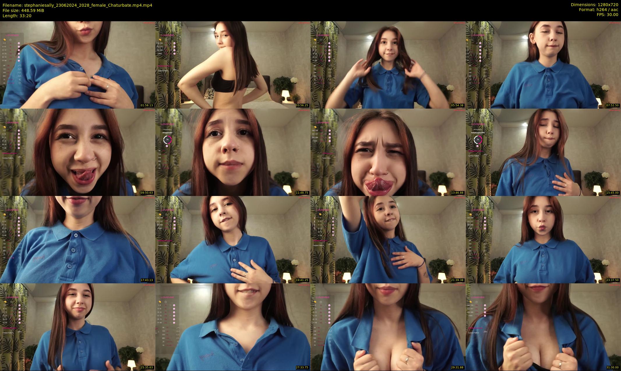 stephaniesally — 34 minute Chaturbate female cam show recording, 720p, Jun 23, 2024