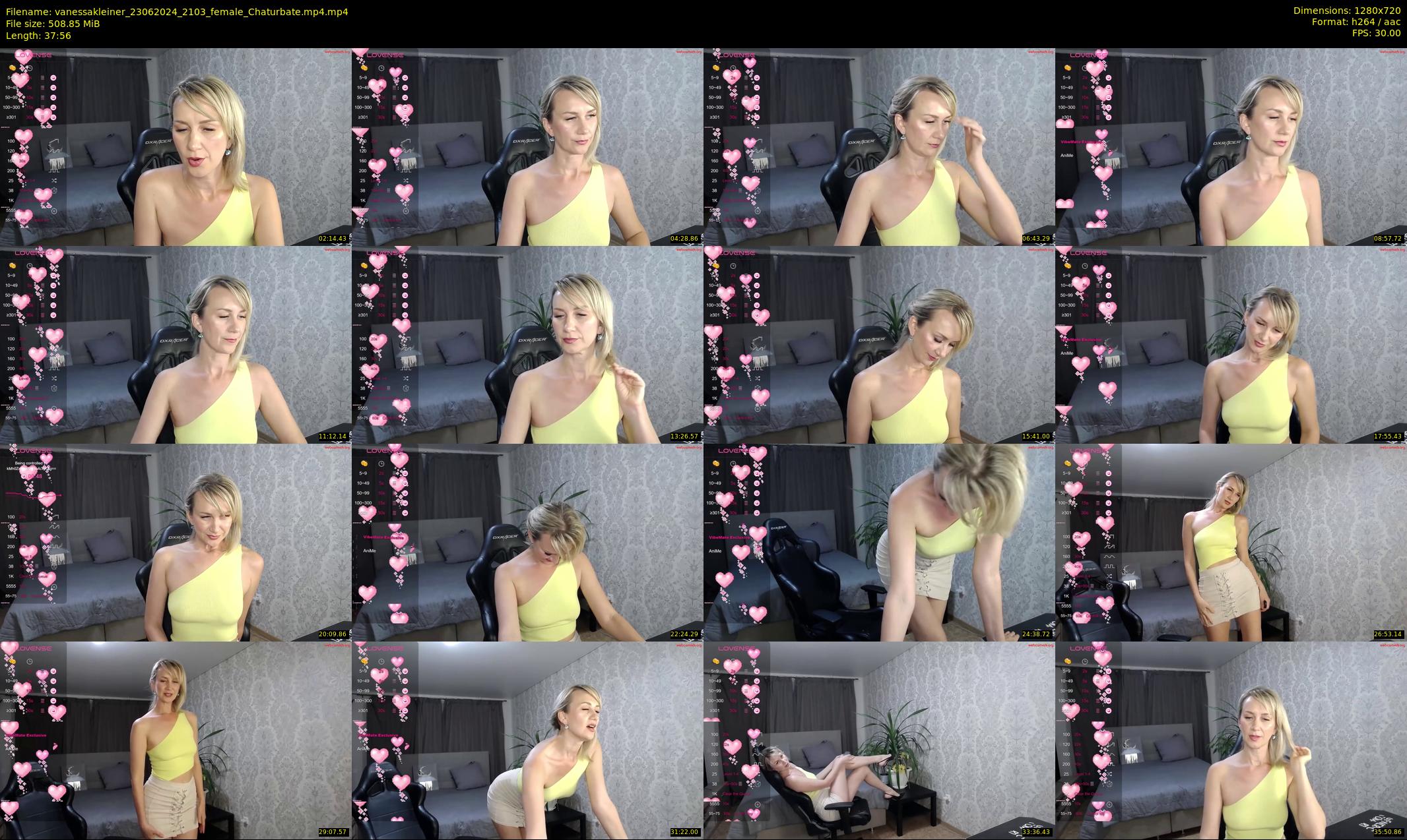 vanessakleiner — 38 minute Chaturbate female cam show recording, 720p, Jun 23, 2024