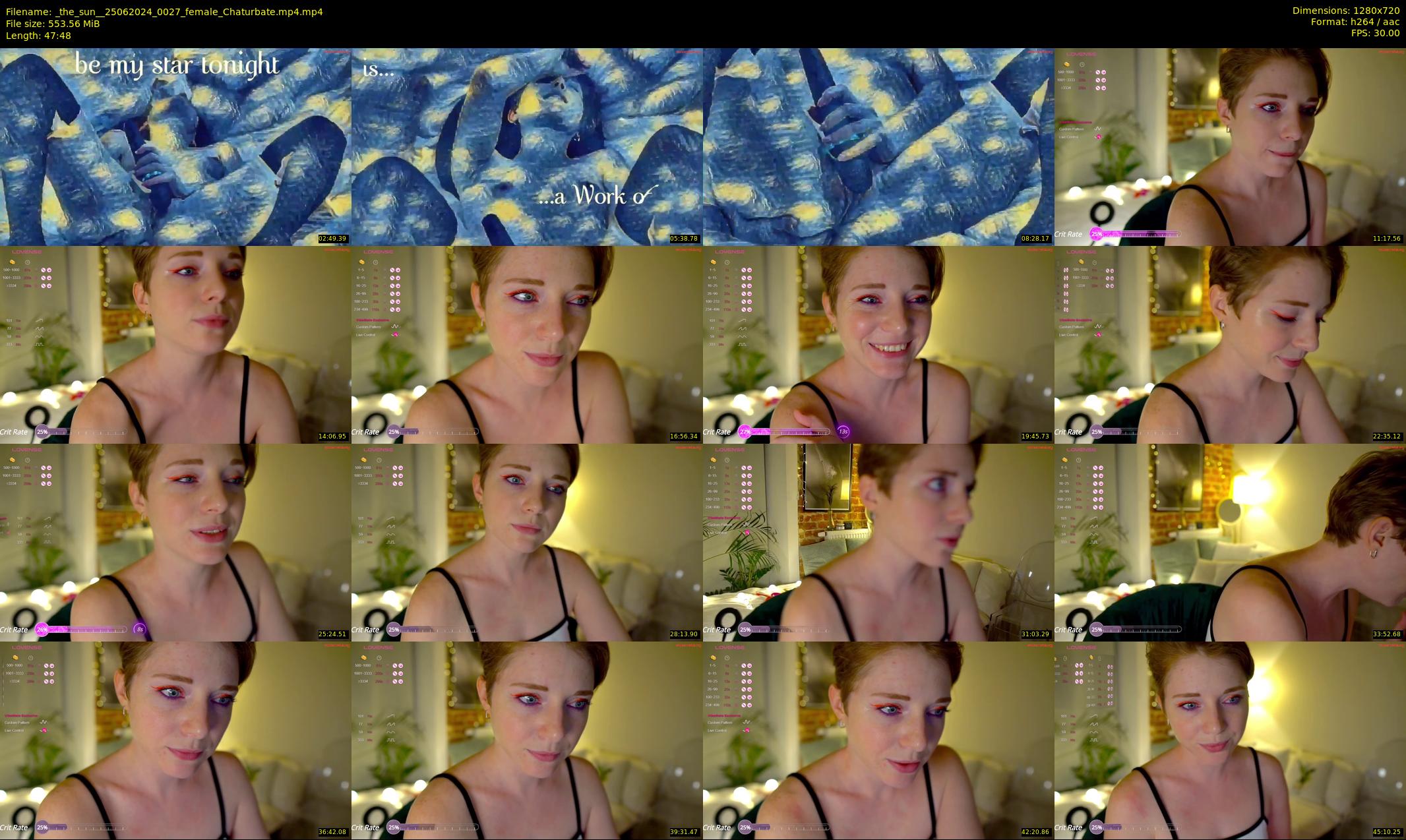 _the_sun_ — 48 minute Chaturbate female cam show recording, 720p, Jun 25, 2024
