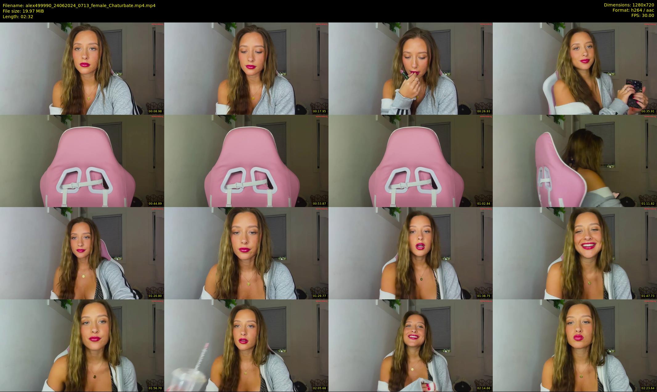 alex499990 — 3 minute Chaturbate female cam show recording, 720p, Jun 24, 2024