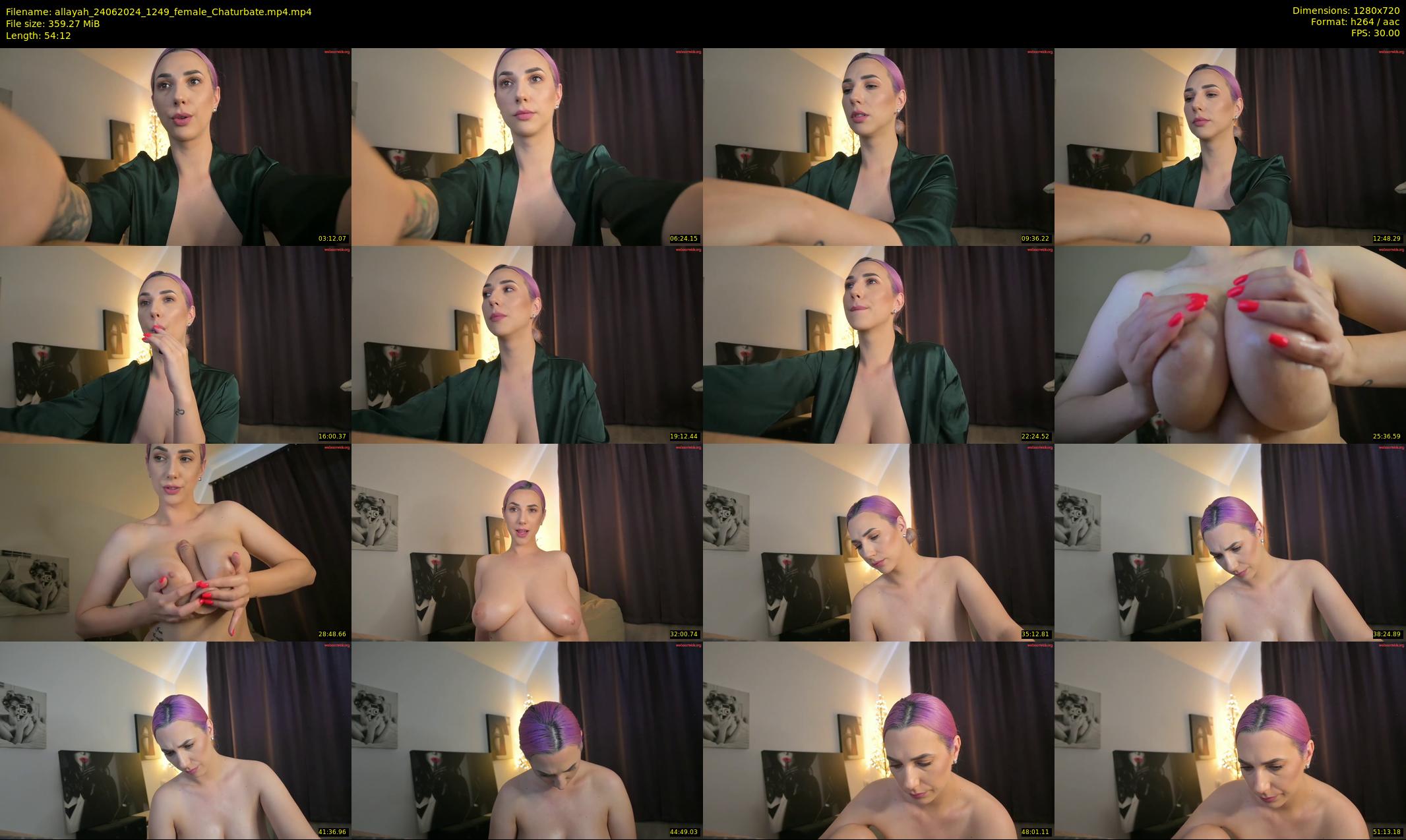 allayah — 55 minute Chaturbate female cam show recording, 720p, Jun 24, 2024
