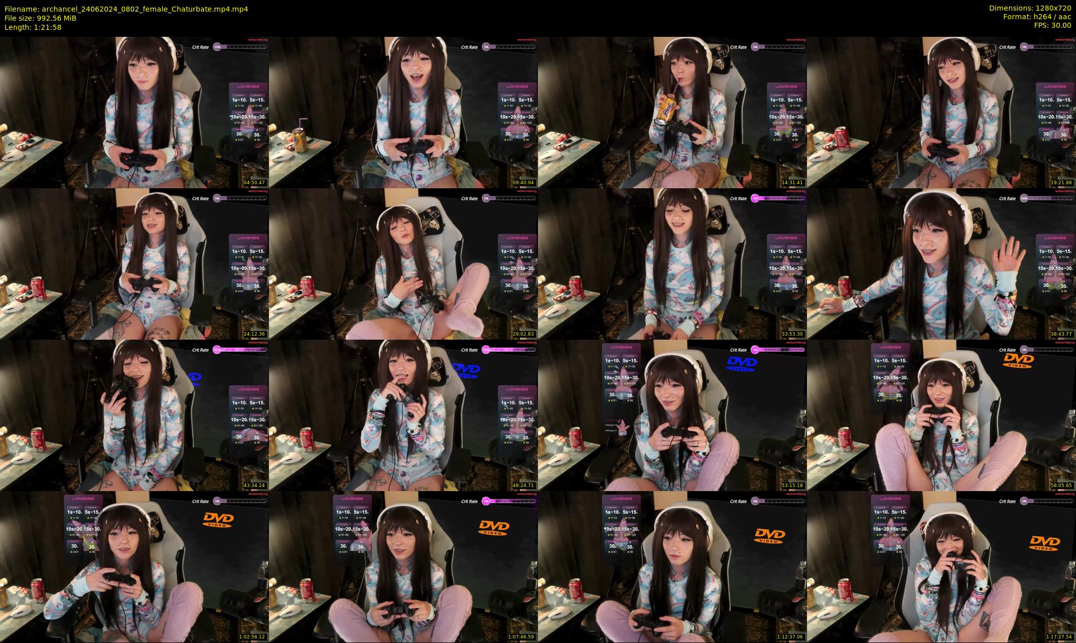 archancel — 82 minute Chaturbate female cam show recording, 720p, Jun 24, 2024