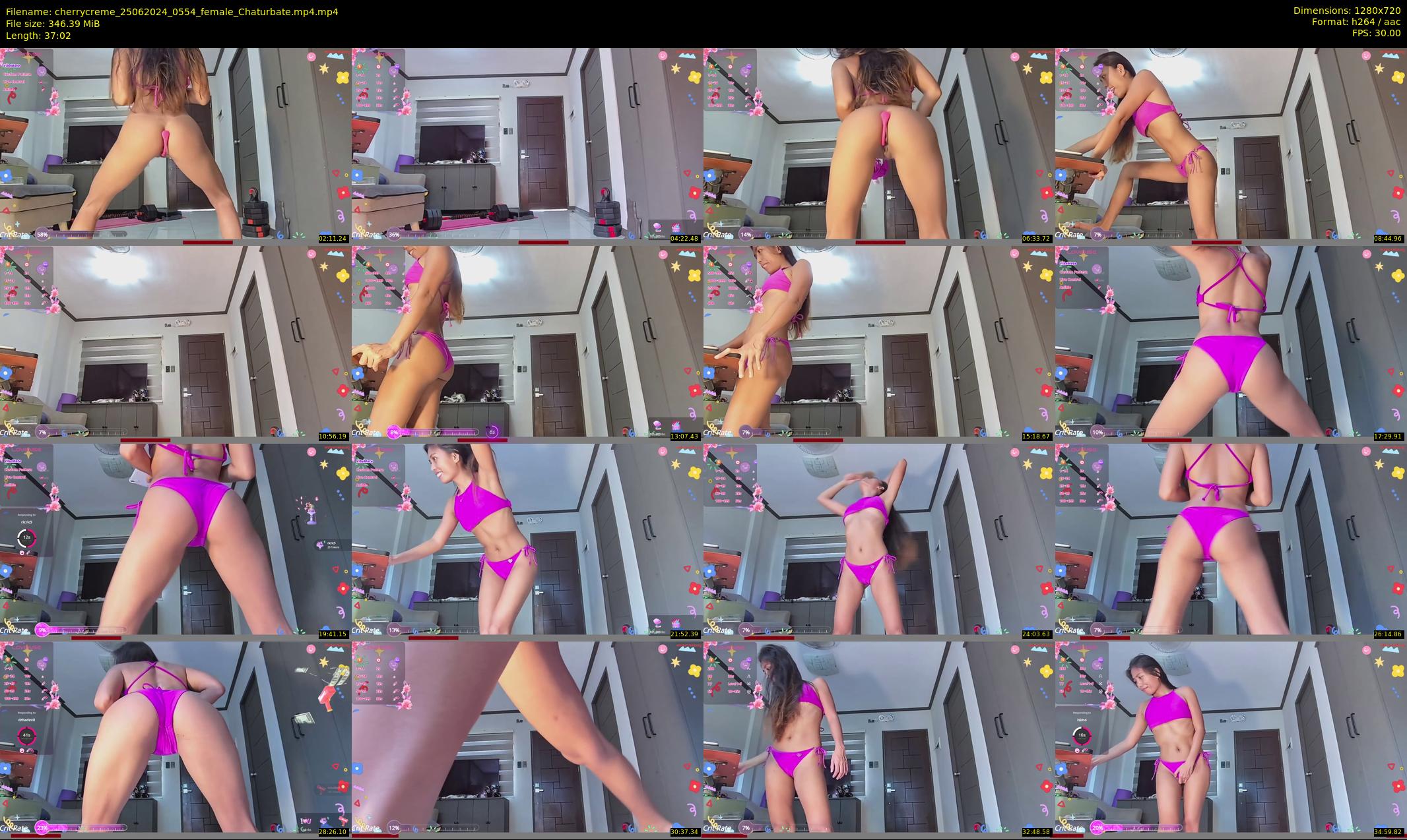 cherrycreme — 38 minute Chaturbate female cam show recording, 720p, Jun 25, 2024