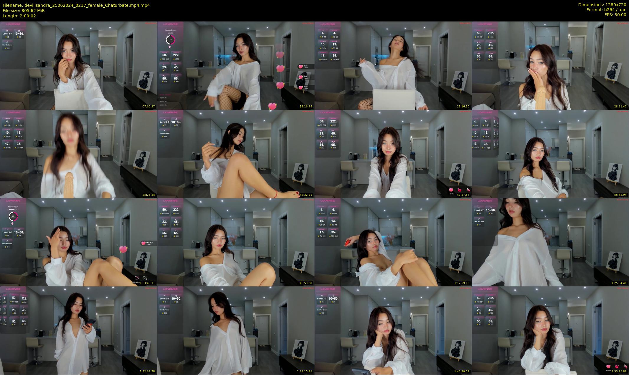 devillsandra — 121 minute Chaturbate female cam show recording, 720p, Jun 25, 2024