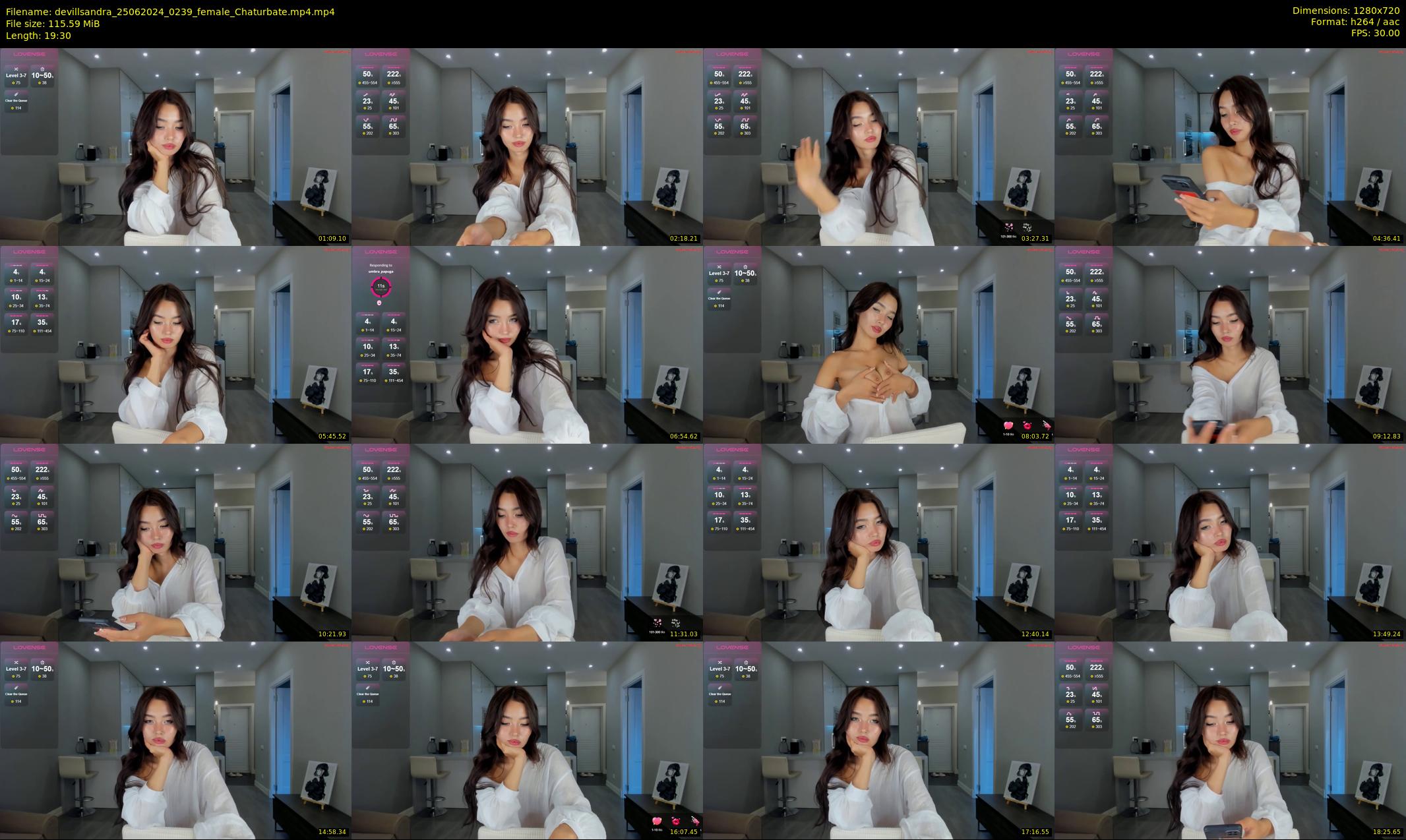 devillsandra — 20 minute Chaturbate female cam show recording, 720p, Jun 25, 2024