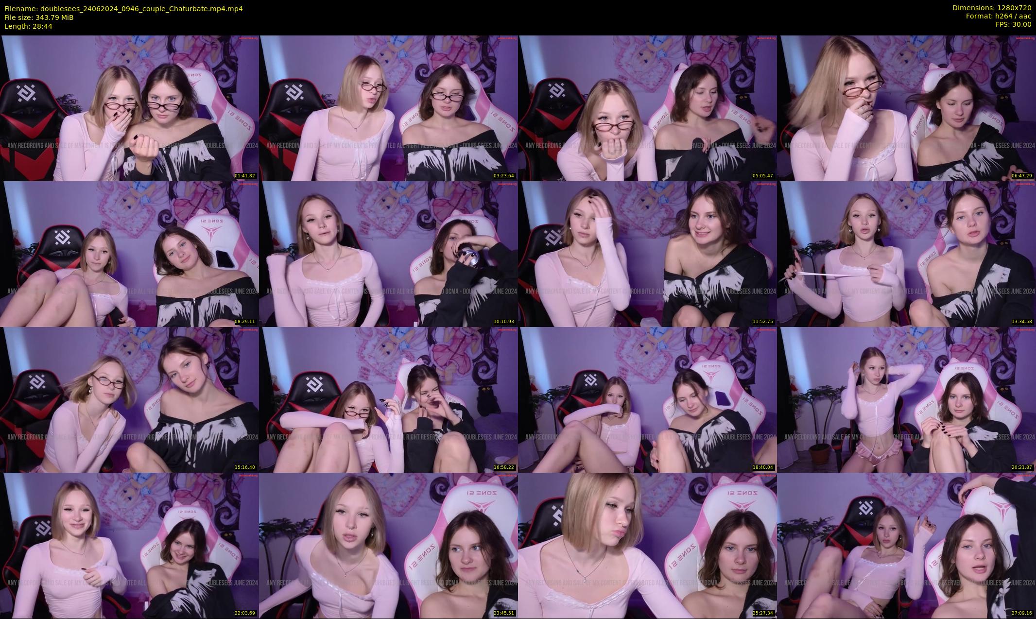 doublesees — 29 minute Chaturbate couple cam show recording, 720p, Jun 24, 2024