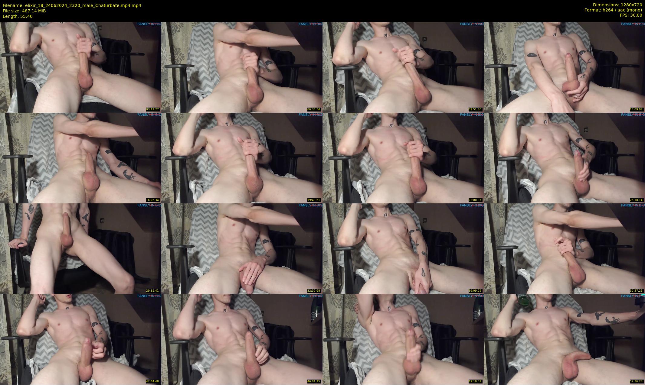 elixir_18 — 56 minute Chaturbate male cam show recording, 720p, Jun 24, 2024