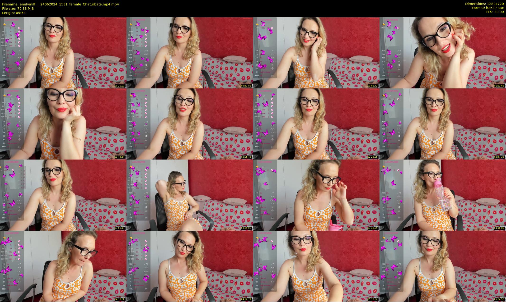 emilymilf__ — 6 minute Chaturbate female cam show recording, 720p, Jun 24, 2024