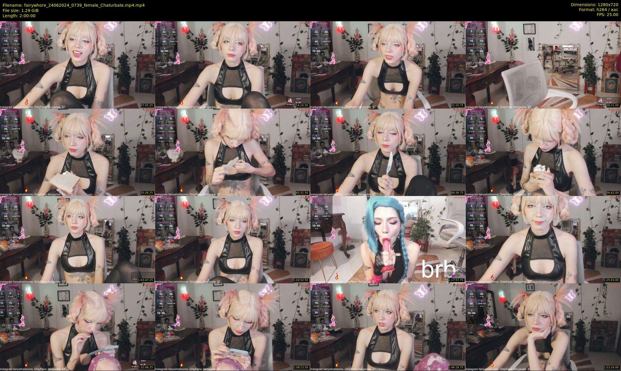 fairywhore — 120 minute Chaturbate female cam show recording, 720p, Jun 24, 2024
